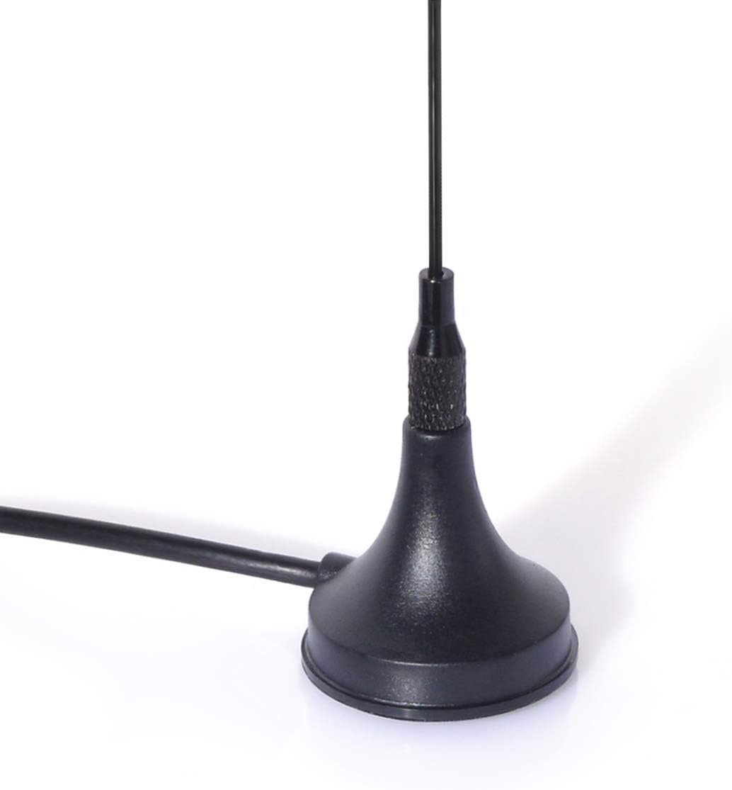 Close-up of the professional antenna coil and high-durability magnetic mount base