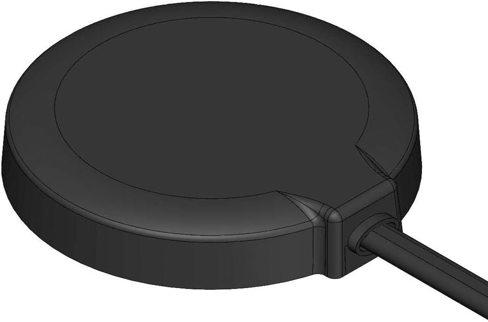 Close-up of the waterproof ABS housing and the three RG174 coaxial cables, built for harsh outdoor and vehicle environments.