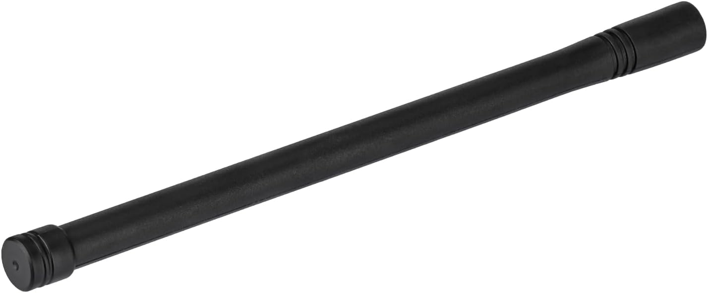 Close-up showing the compact size and durable rubberized coating of the mini GPS antenna