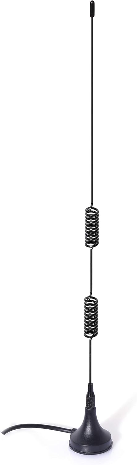 Close-up view of the high-performance scanner antenna coil and robust magnetic base construction