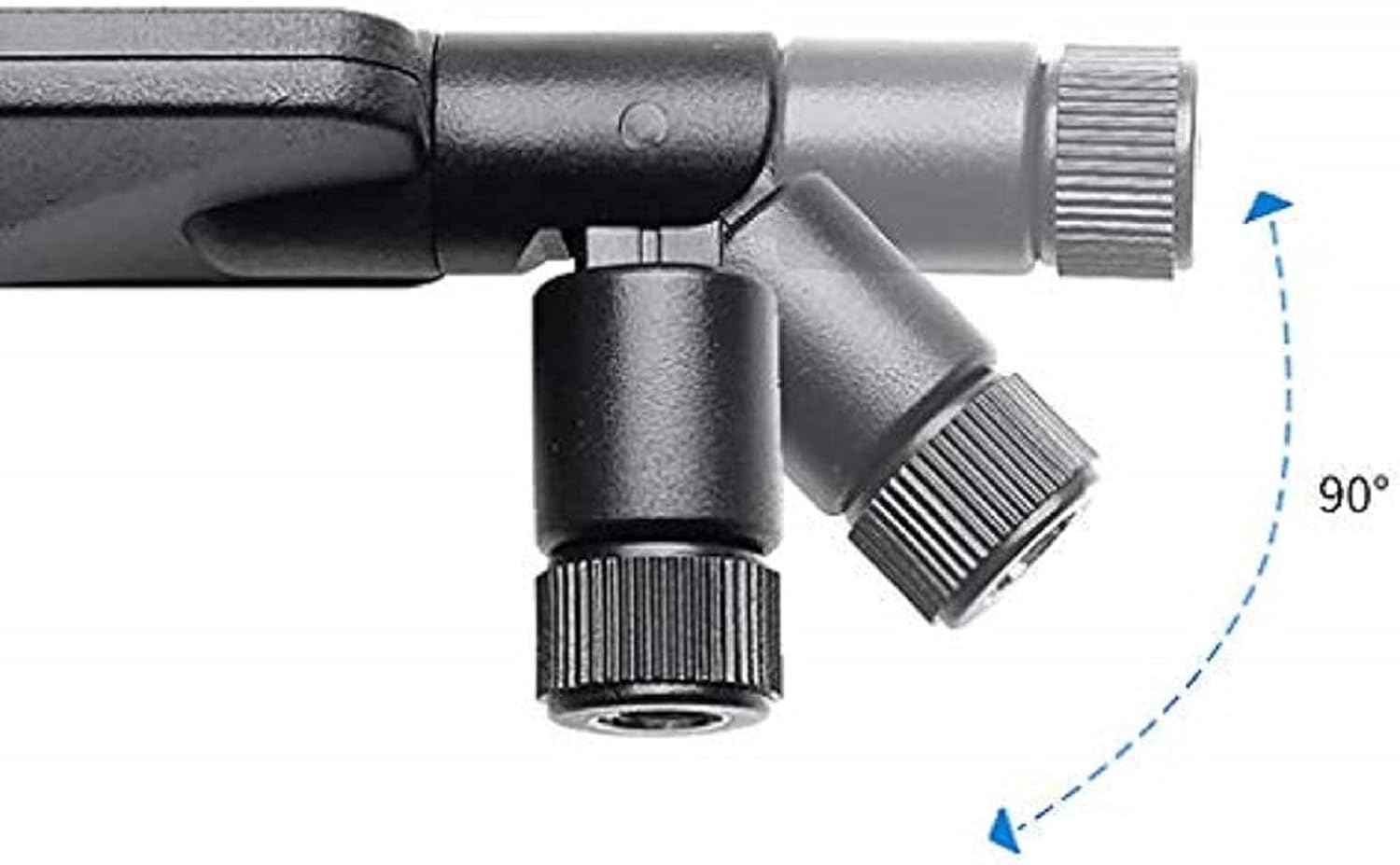 Detailed view of gold-plated SMA male connector (inner pin) for Bingfu TON00466 antennas