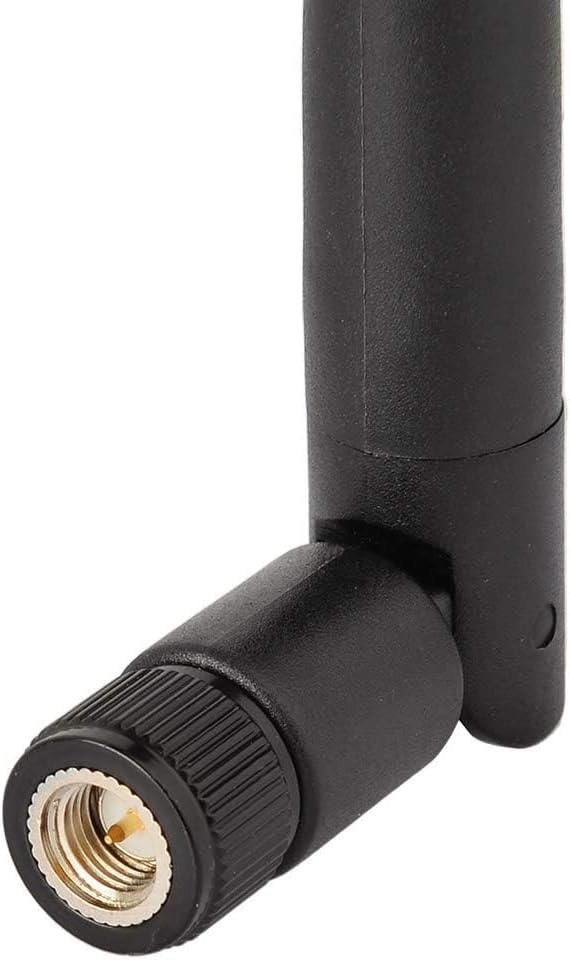 Gold-plated SMA male connector of Bingfu dual band WiFi antenna with 10ft RG174 extension cable
