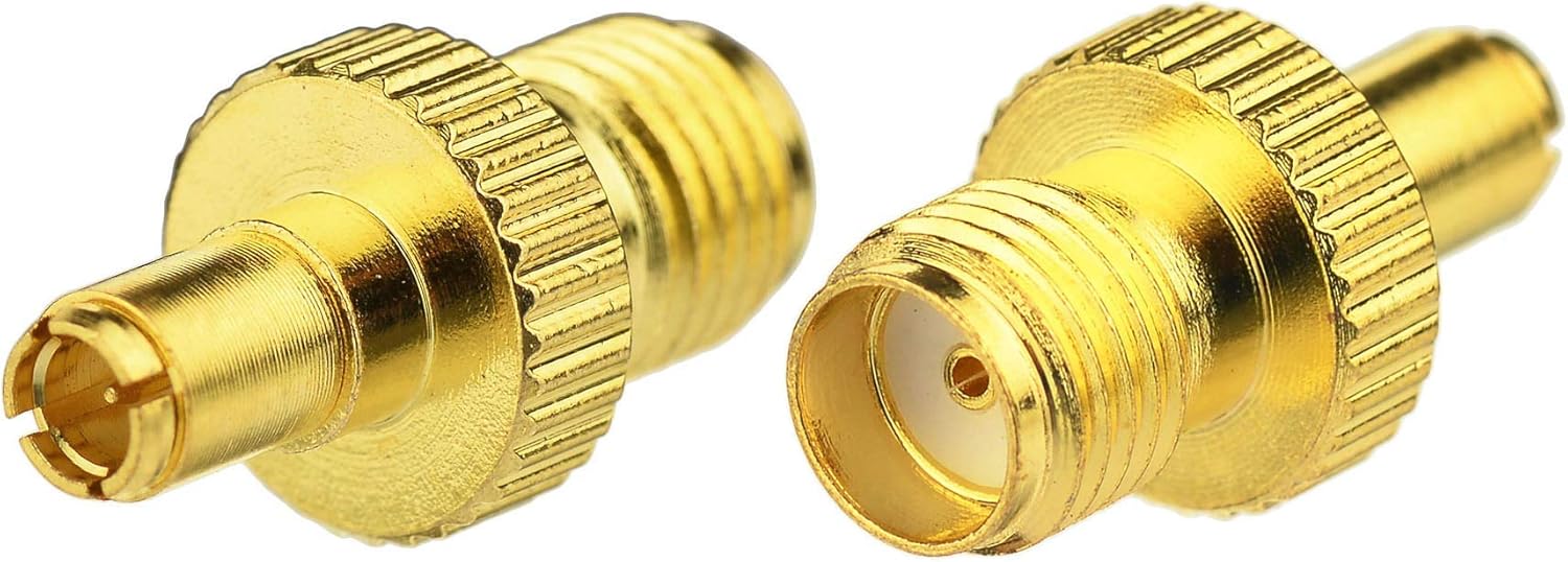 Pair of gold-plated SMA Male connectors for Bingfu 4G LTE MIMO antenna system