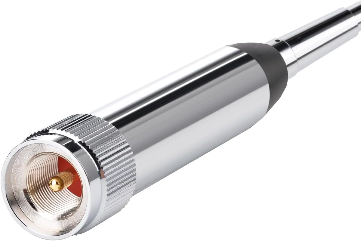 Precision-crafted PL259 male connector ensuring secure and low-loss radio connection