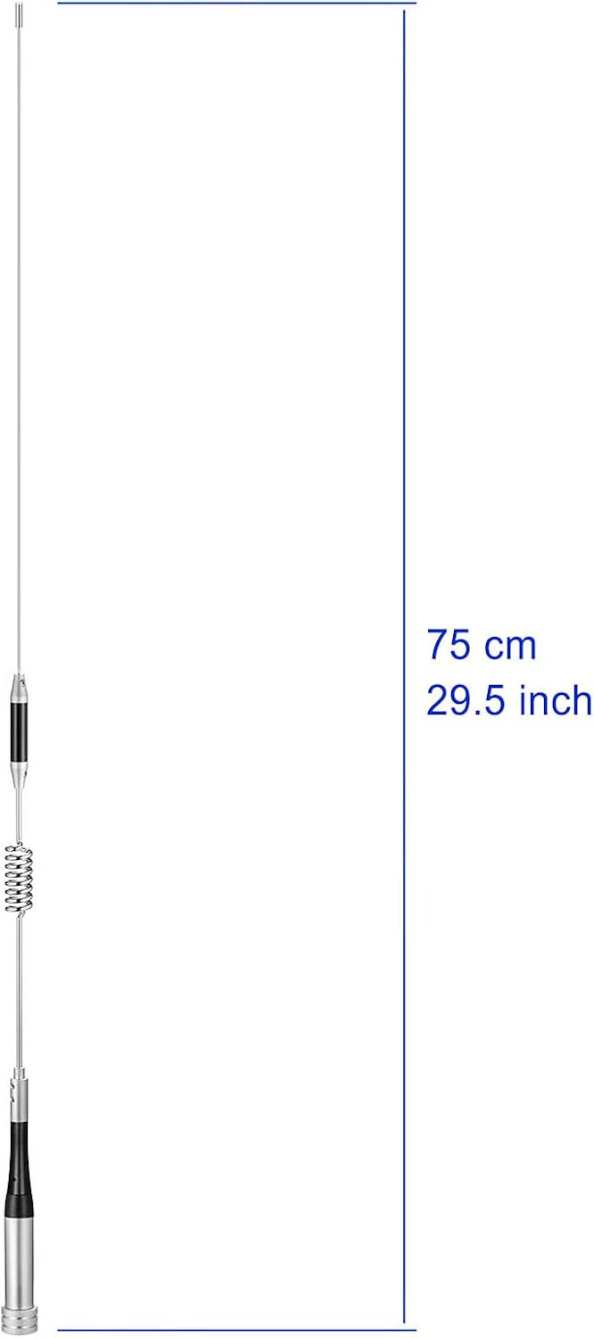 Product dimensions showing the full height and base design for optimal mounting clearance
