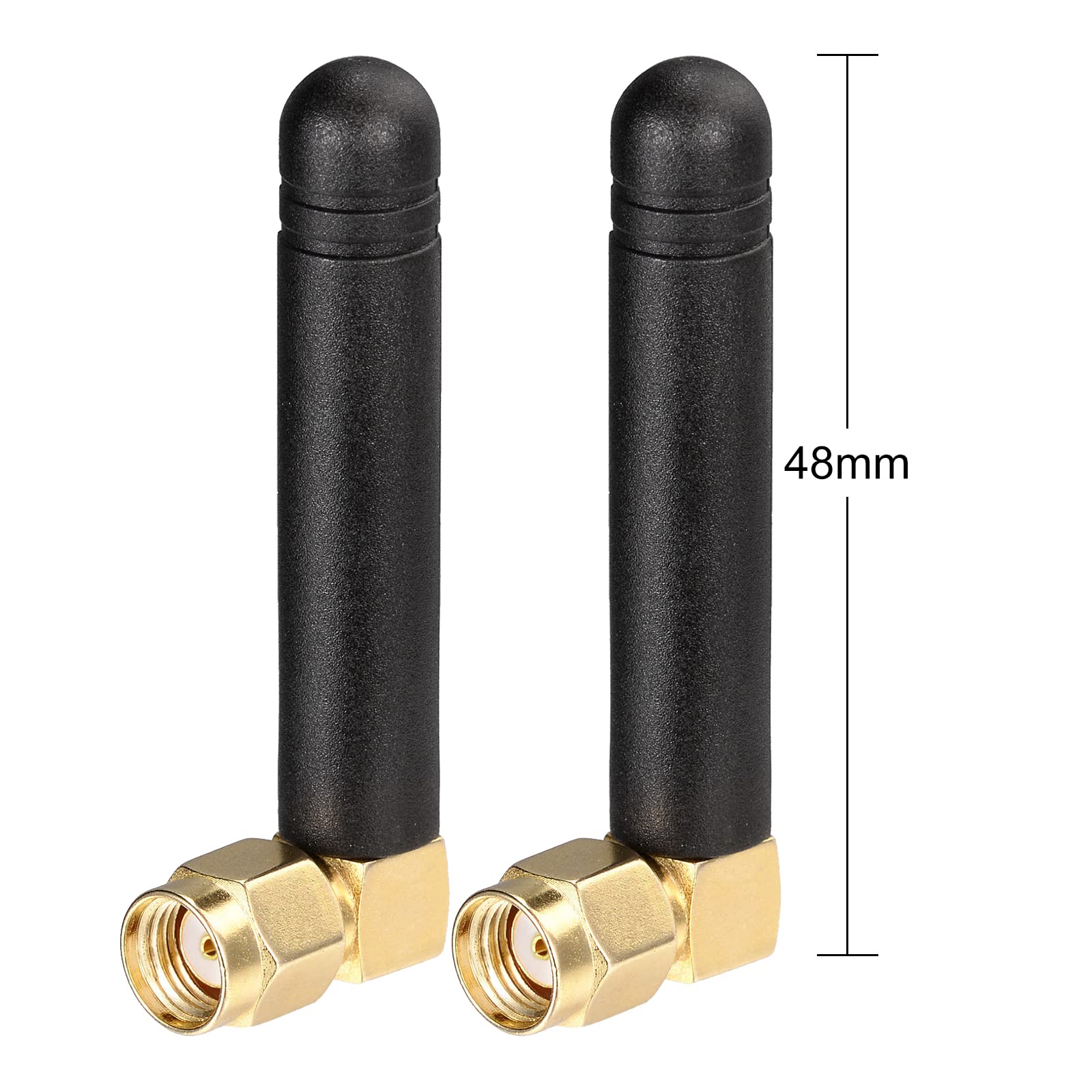 Product dimensions showing the ultra-compact L-shaped height and width, optimized for tight clearances