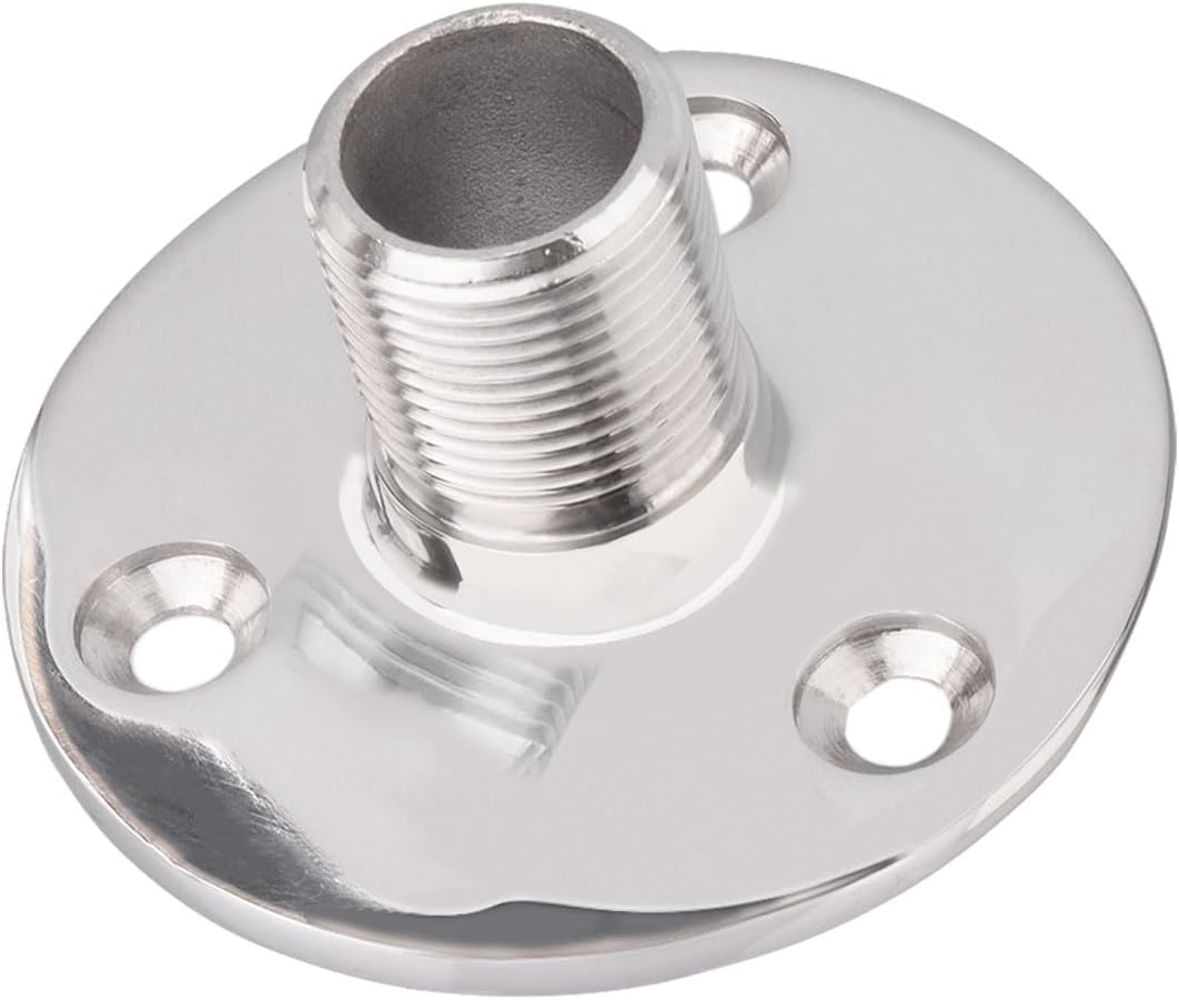 Standard 1-14 inch thread marine antenna mounting base detail
