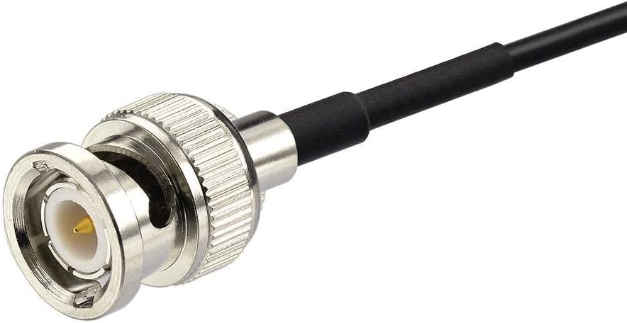Standard BNC male connector ensuring a stable and secure connection to your radio receiver
