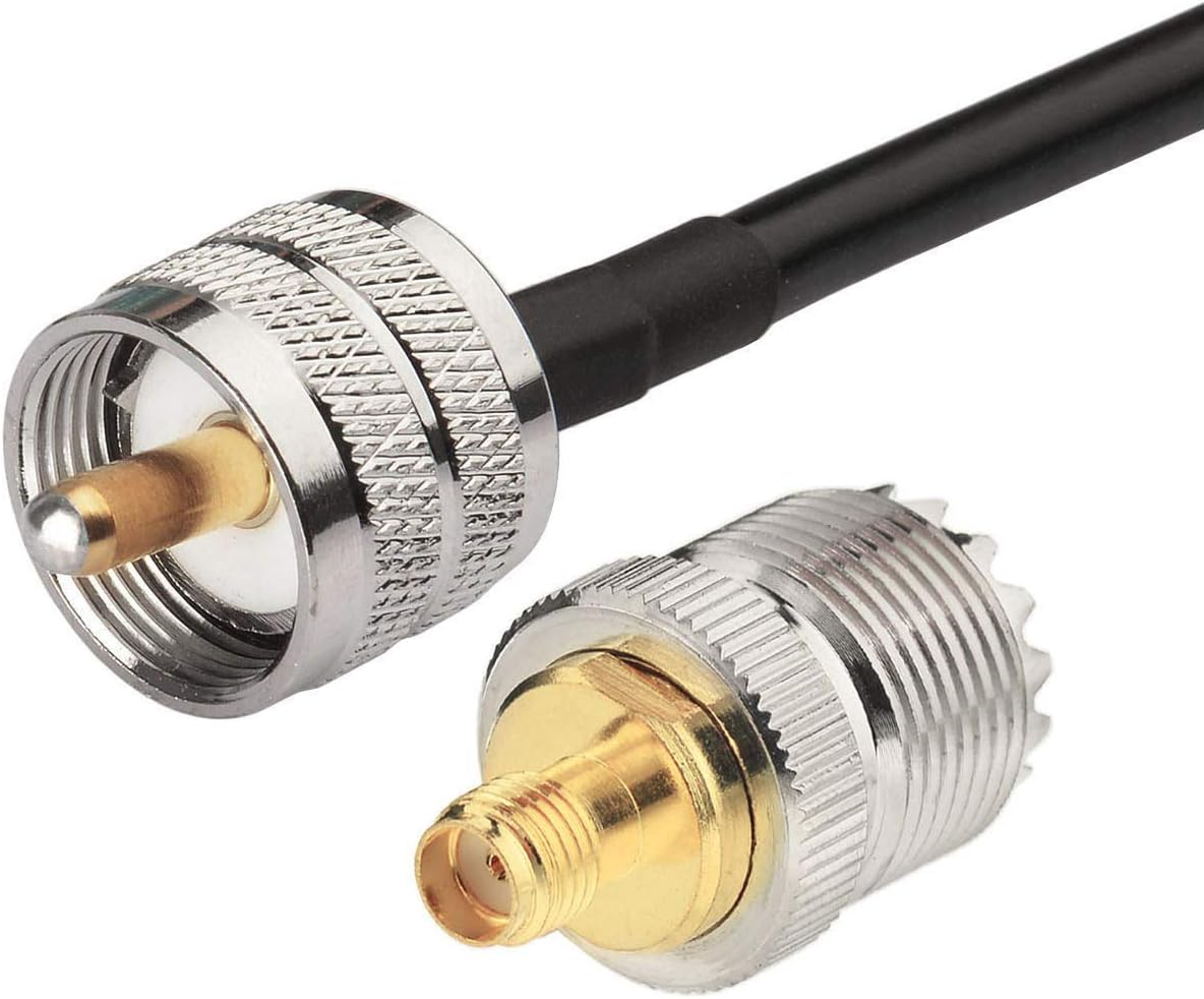 Standard PL-259 male connector for reliable mobile radio communication