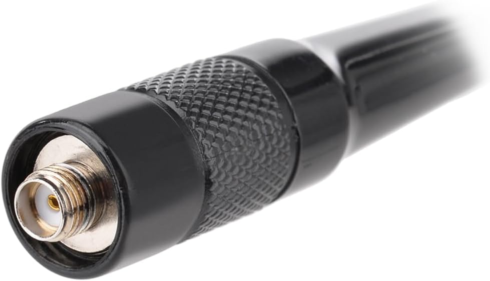 Standard SMA-female connector interface, compatible with most amateur handheld radios