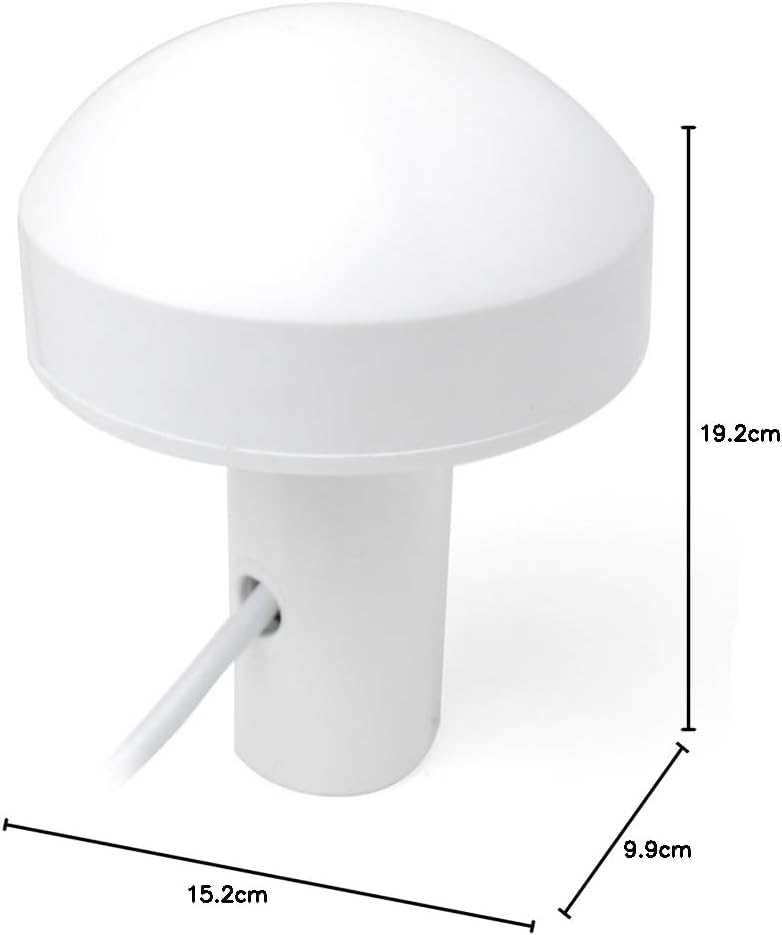 Technical diagram showing the antenna footprint and deck mounting dimensions