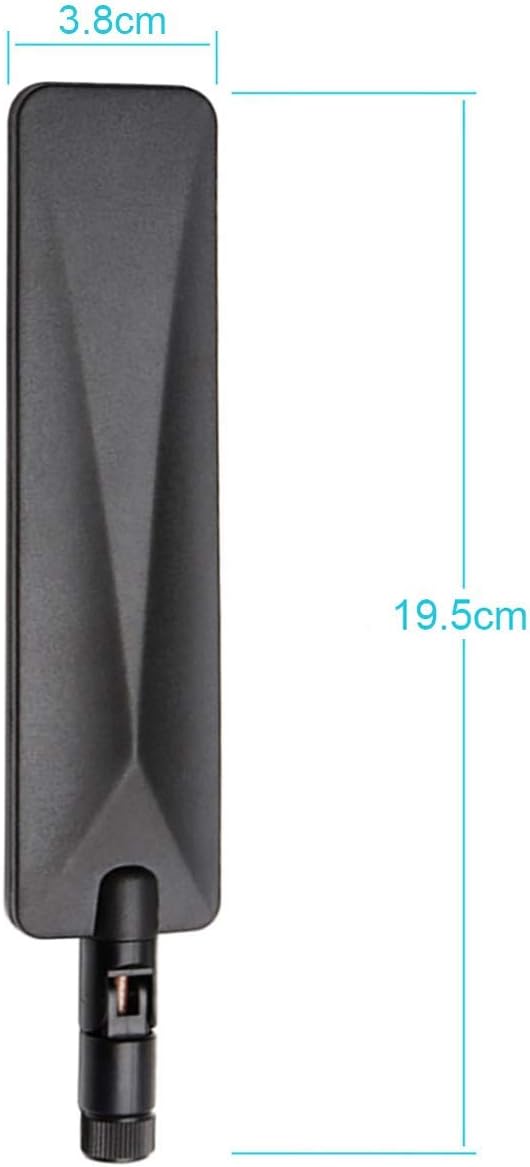 Technical specifications of Bingfu BFN00965 antenna height in both folded and extended positions