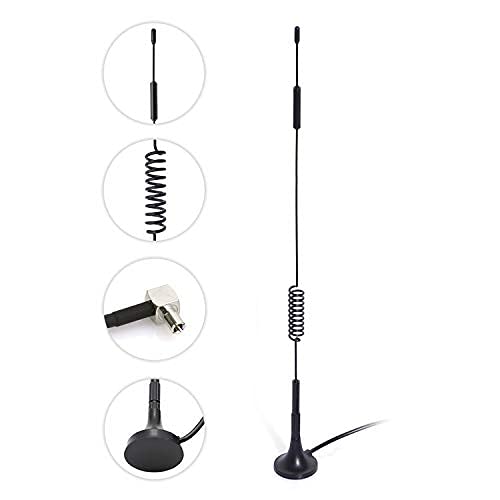 Bingfu 4G LTE 7dBi Magnetic Base MIMO TS9 Antenna (2-Pack) Compatible with Verizon AT&T T-Mobile Sprint 4G LTE Mobile Hotspot MiFi Router Cellular Mobile Broadband Modem USB Modem Dongle Adapter