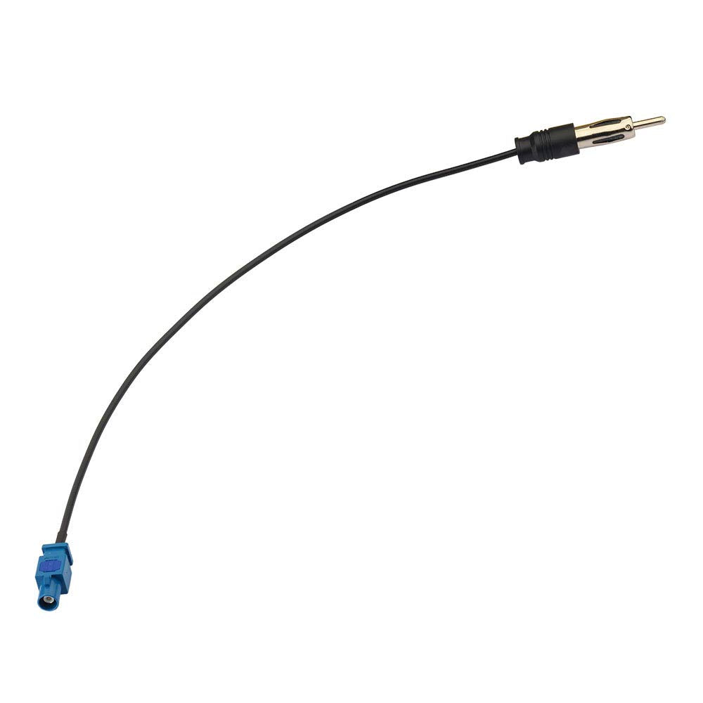 Bingfu Car Antenna Adapter Car Stereo FM AM Radio Antenna Adapter Cable Fakra Z Male to DIN Plug Connector Cable 30cm 1 feet for Car Stereo Audio HD Radio Head Unit CD Media Player Receiver