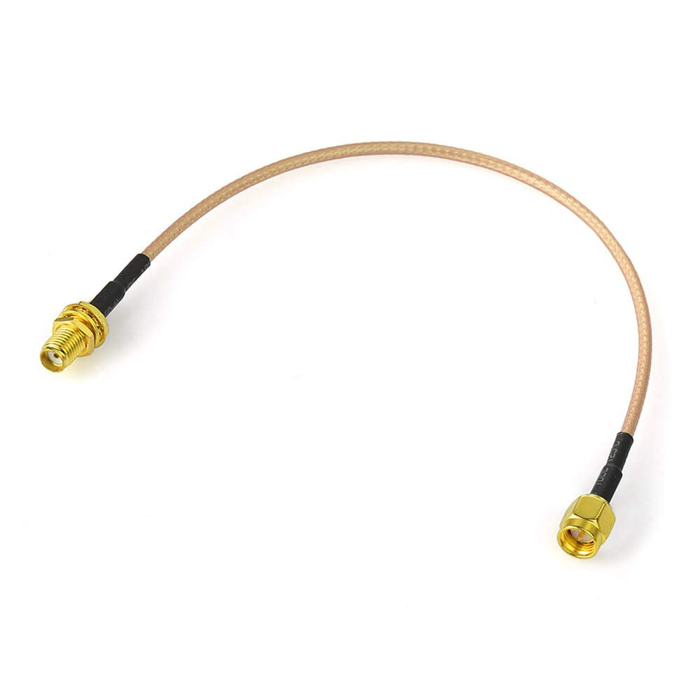 Bingfu SMA Female Bulkhead Mount to SMA Male RG316 Antenna Extension Cable 12 inch 30cm 2-Pack Compatible with 4G LTE Router Cellular SDR USB Dongle Receiver