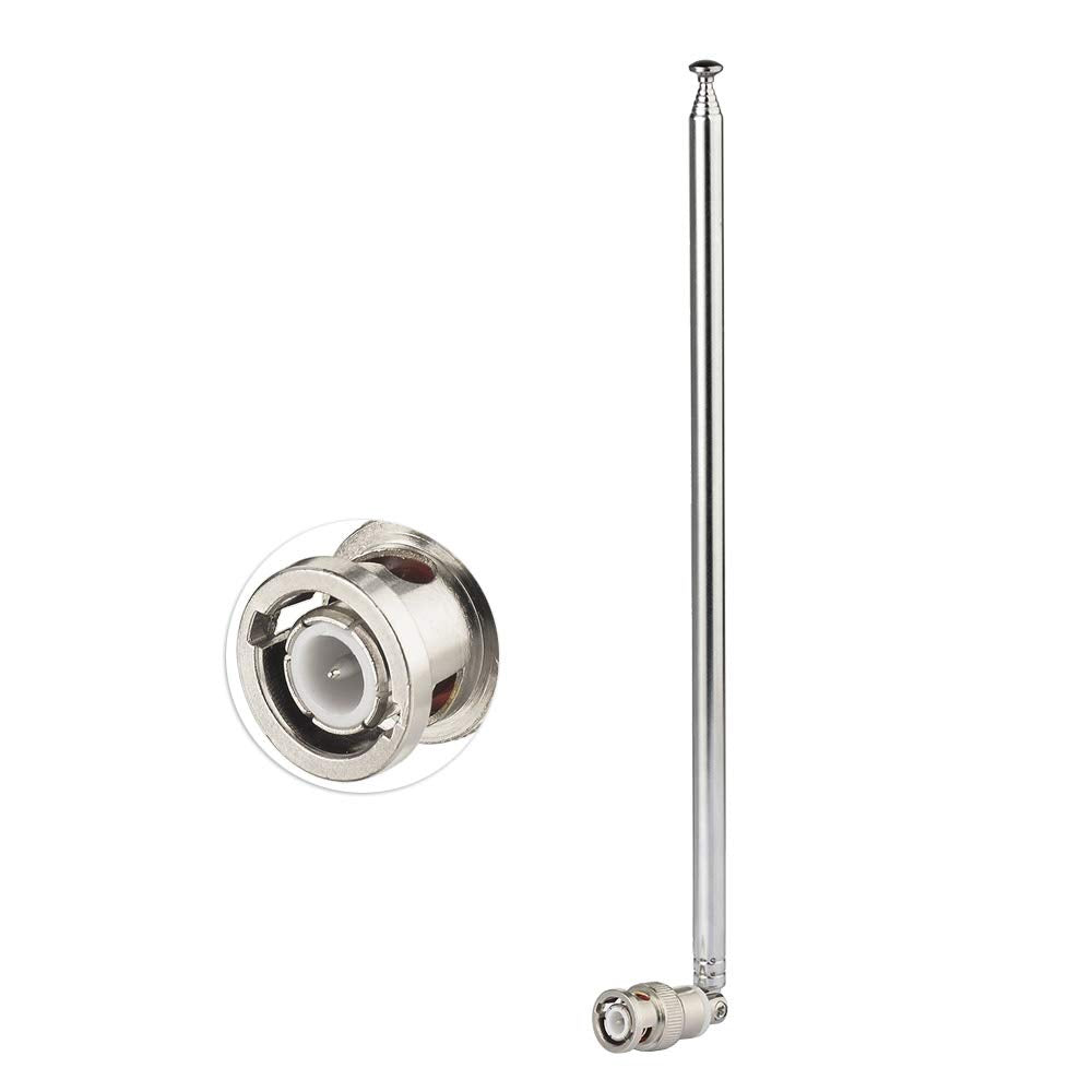 Bingfu Police Radio Scanner Antenna 20-1300MHz 7 Sections Telescopic BNC Male Antenna Ham Radio Handheld CB Radio Antenna for Uniden Whistler Police Radio Scanner Two Way Radio Frequency Counter