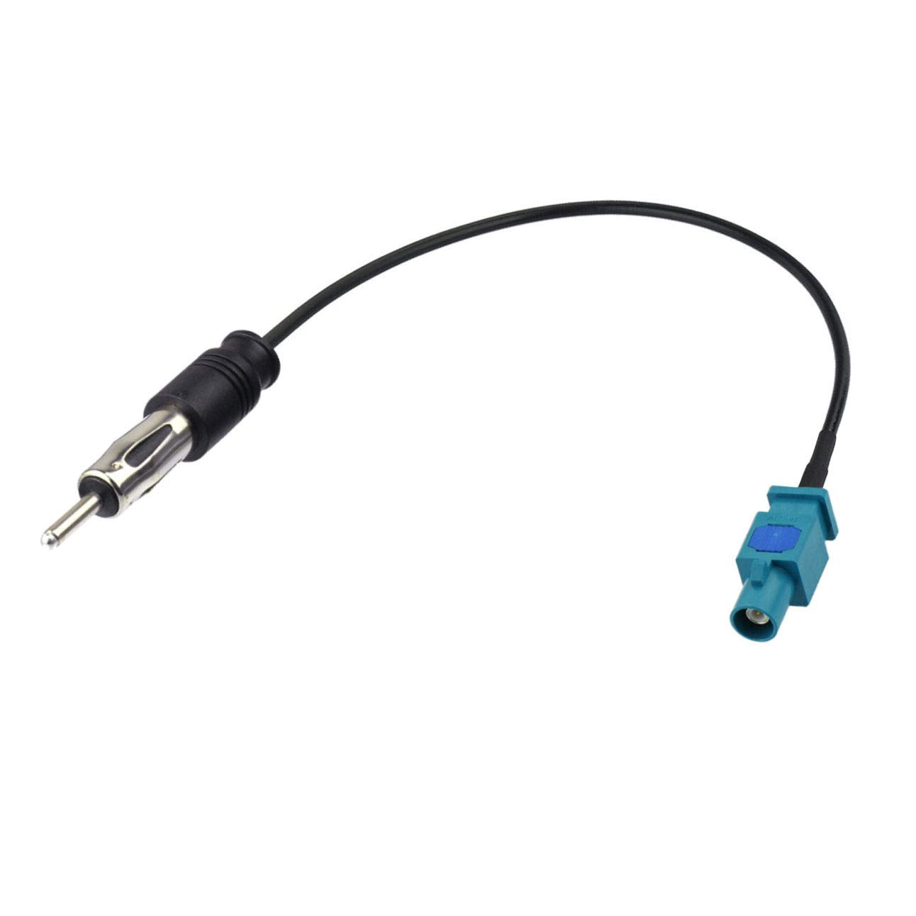 Bingfu Universal Vehicle Car Stereo FM AM Radio Antenna Adapter Cable (2-Pack) Fakra Z Male Female to DIN Plug Connector Cable for Car Stereo Audio HD Radio Head Unit CD Media Player Receiver