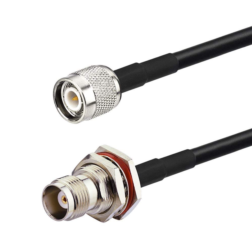 Bingfu RTK Survey GPS Antenna Extension Cable TNC Male to Female Bulkhead Mount RG58 Coax Jumper Cable 1m 3 feet for Vehicle Trimble Topcon Leica Sokkia GNSS RTK Receiver Marine Boat GPS Navigation