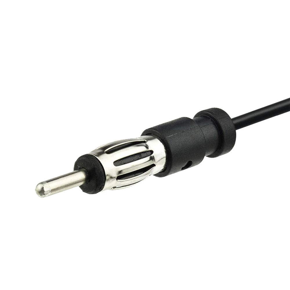 Bingfu Car Radio Antenna Extension Cable 3 feet / 1m Car FM AM Radio Car Antenna Extension Cable Cord DIN Plug Connector Coaxial Cable for Vehicle Truck Car Stereo Head Unit CD Media Receiver Player