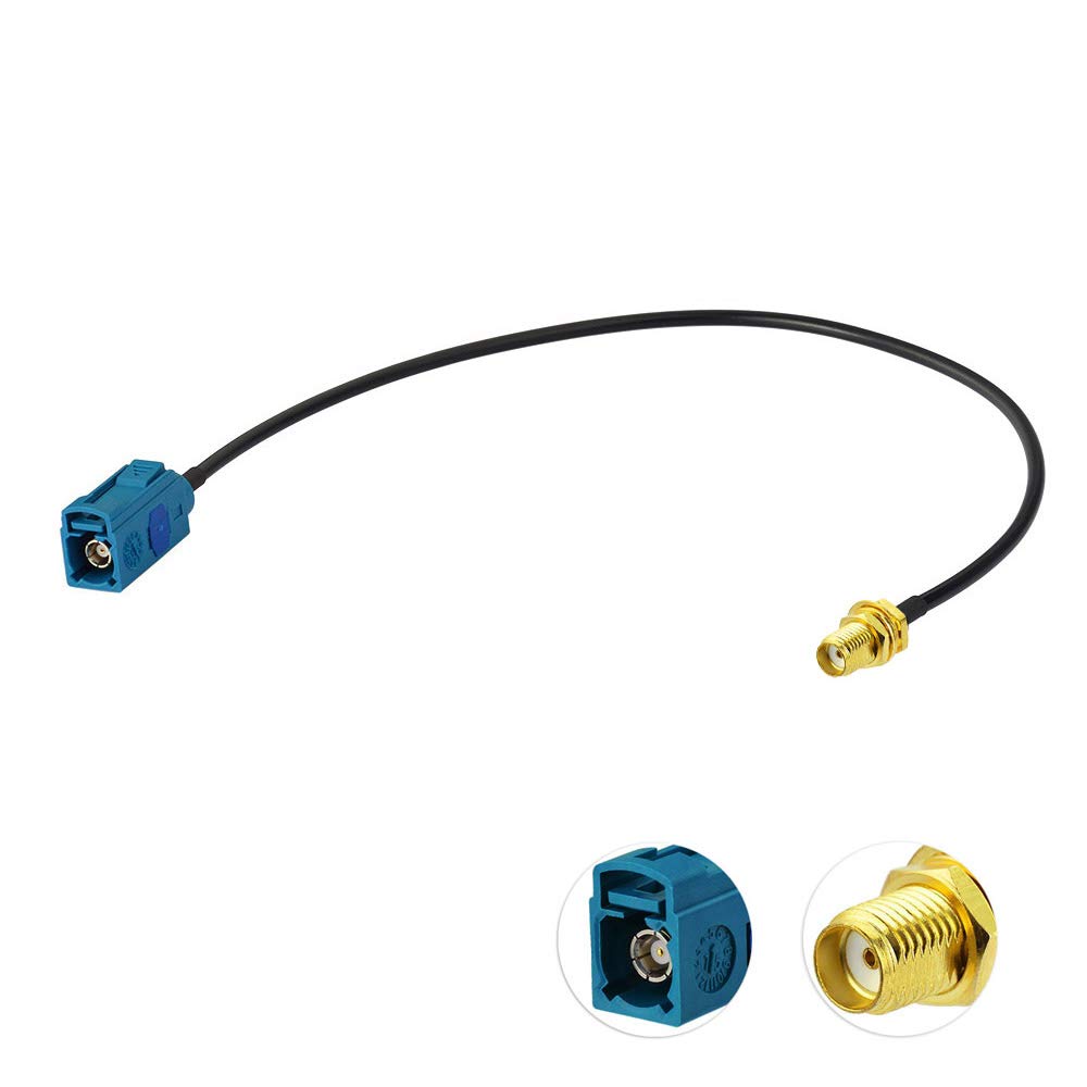 Bingfu Vehicle Car Truck SUV Satellite Radio Antenna Adapter Converter Cable,15cm Fakra Z Male to SMB Plug Coaxial Pigtail Cable Compatible with Car Sirius XM Satellite Radio Stereo Receiver Tuner