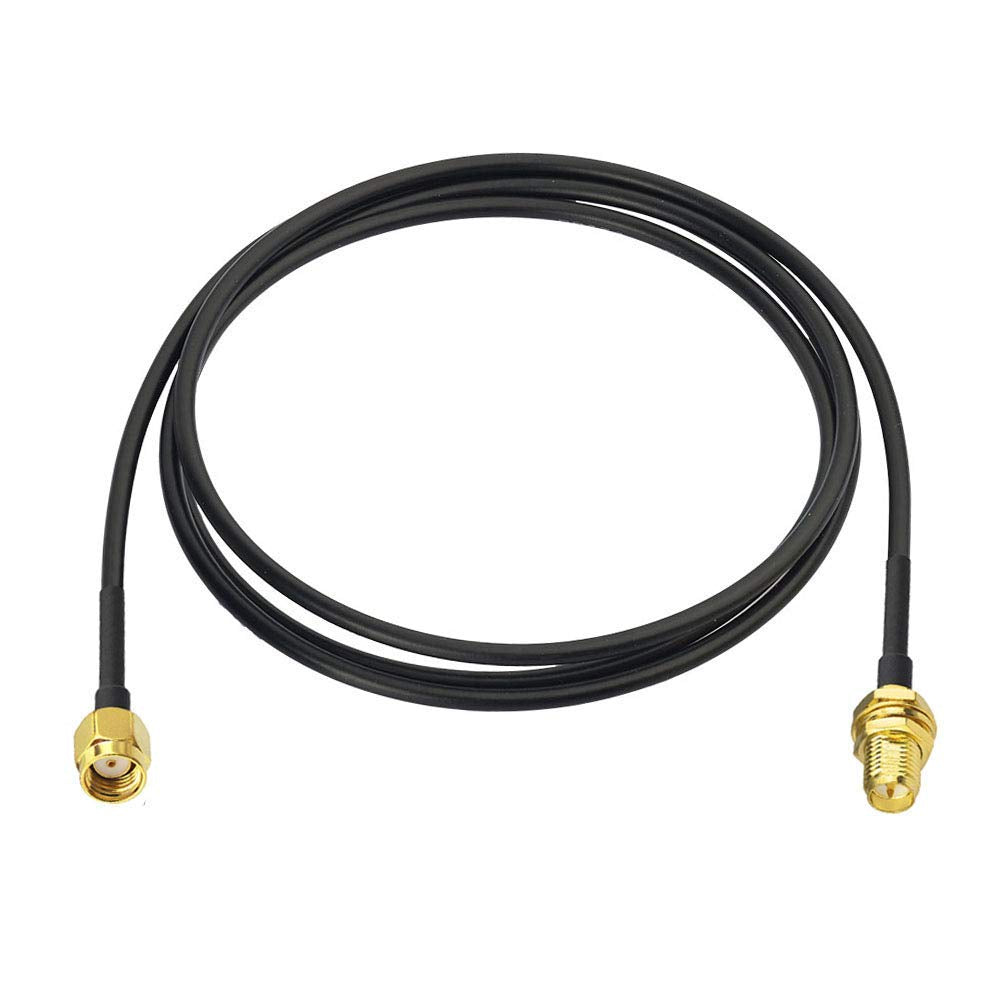 Bingfu WiFi Antenna Extension Cable 4-Pack RP-SMA Male to RP-SMA Female Bulkhead Mount RG174 Coaxial Cable 1m 3 feet for WiFi Router Security Camera Wireless Mini PCI Express PCIE Network Card Adapter