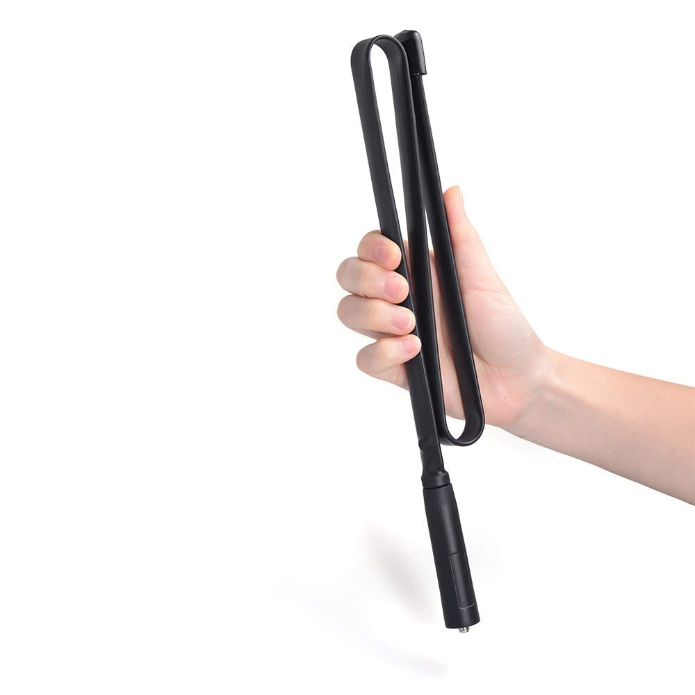 Bingfu Foldable CS Tactical SMA Female Ham Radio Antenna 2-Pack Dual Band VHF UHF 136-520MHz 28.3 inch Antenna for Kenwood Baofeng BF-F8HP UV-5R UV-82 BF-888S GT-3 Ham Two Way Radio Walkie Talkie