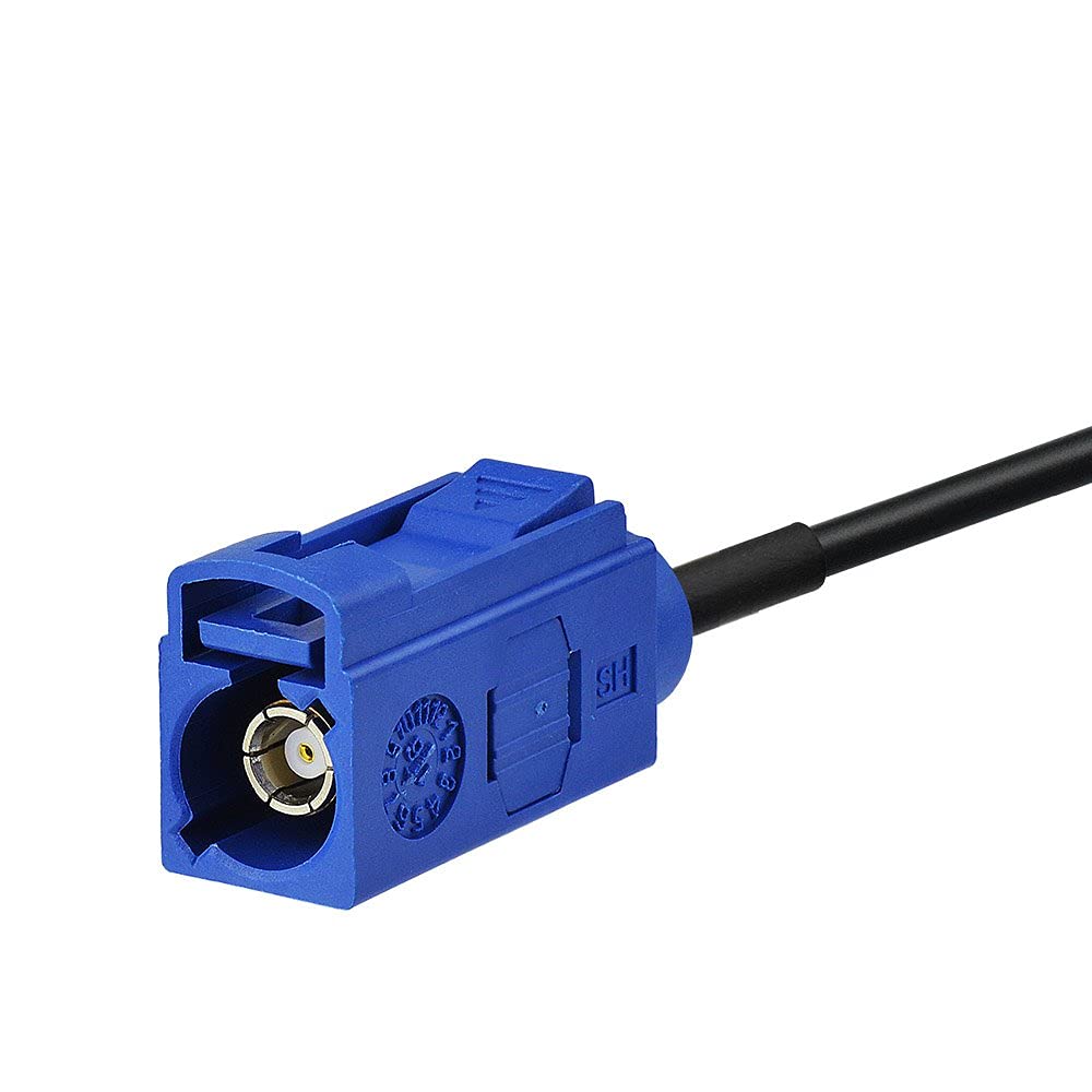 Bingfu Vehicle Waterproof Active GPS Navigation Antenna Fakra C Blue GPS Antenna Compatible with Ford Dodge RAM GM Chevy Chevrolet GMC Jeep Cadillac BMW Audi Mercedes Benz Car Truck SUV Head Unit