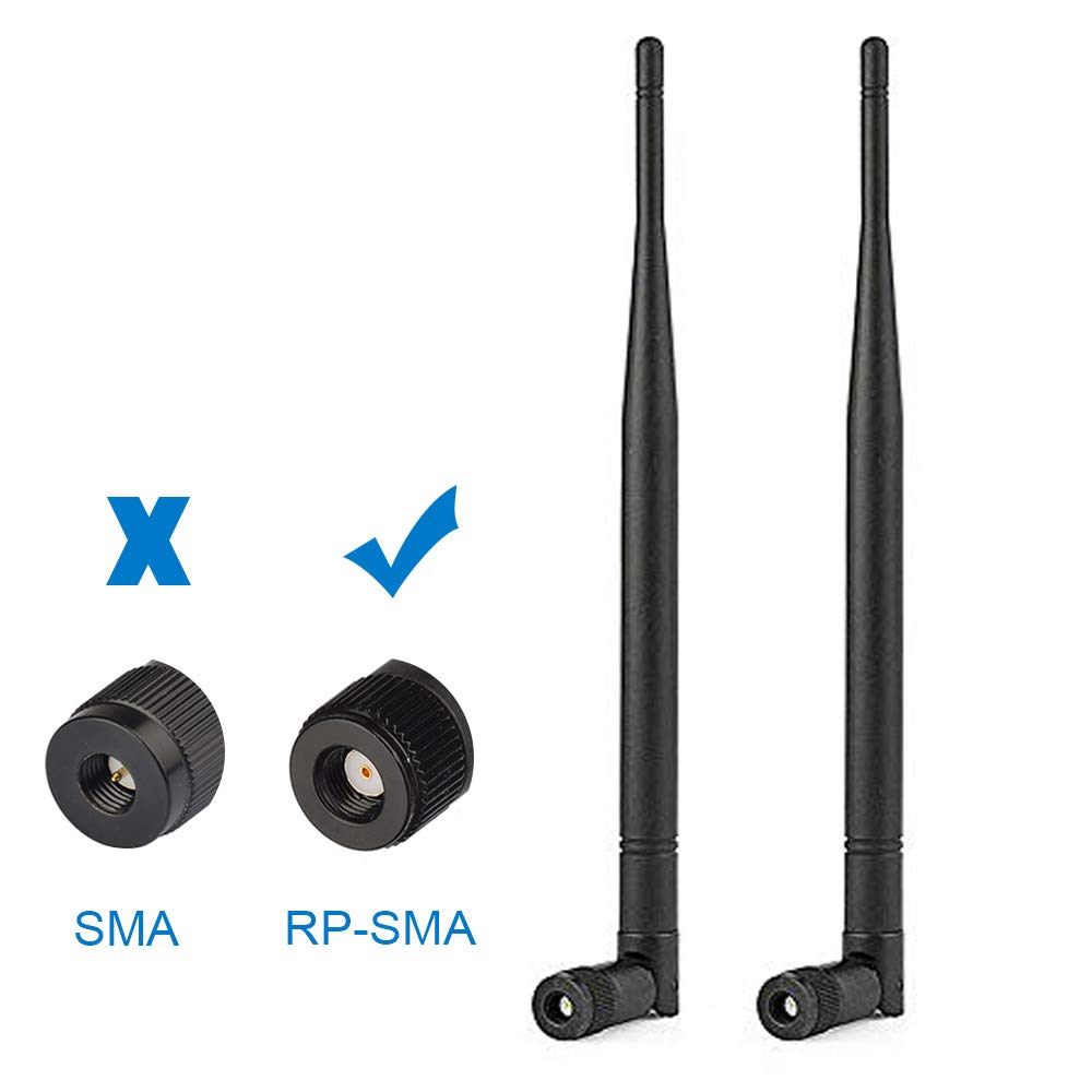 Bingfu 4G LTE Cellular Trail Camera Antenna 5dBi RP-SMA Male Antenna (2-Pack) Compatible with 4G LTE Cellular Trail Camera Game Camera Wildlife Hunting Camera Outdoor Mobile Security Camera
