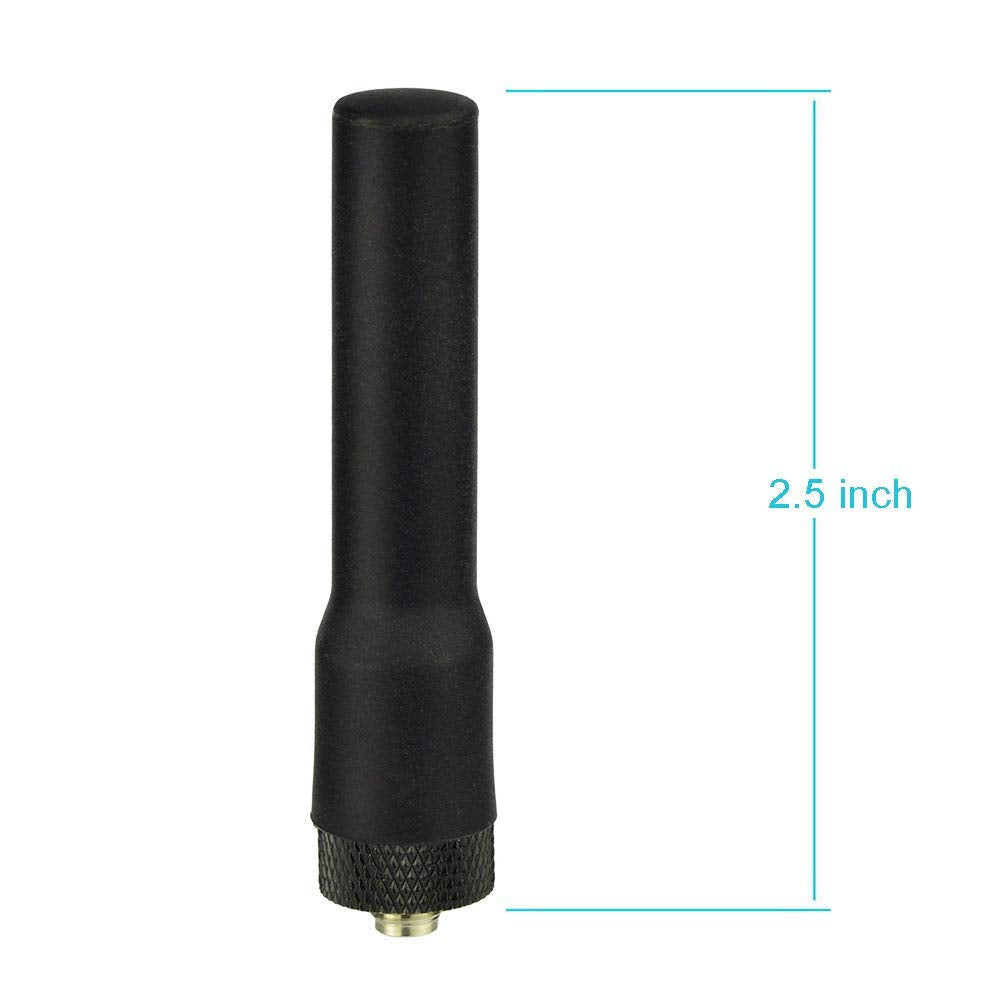 Bingfu Dual Band VHF UHF 136-174MHz 400-470MHz Ham Radio Antenna Two Way Radio Walkie Talkie 2.5 inch Mini Soft Whip SMA Female Antenna 4-Pack for Kenwood Wouxun Baofeng BF-F8HP UV-5R UV-82 BF-888S