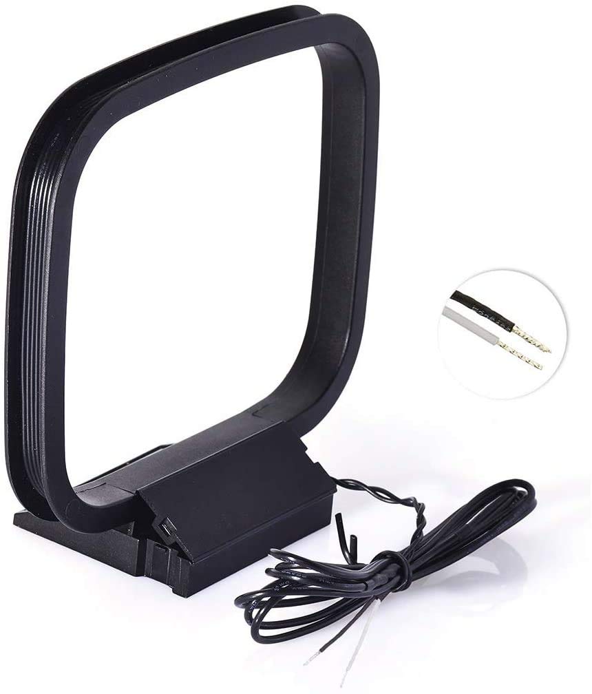 Bingfu FM Antenna FM Dipole Antenna 75 Ohm Indoor FM Radio Antenna AM Loop Antenna for Pioneer Onkyo Yamaha Marantz Indoor Bluetooth Home Stereo Receiver AV Audio Vedio Home Theater Receiver Tuner