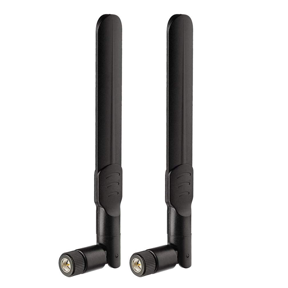 Bingfu 4G LTE 8dBi SMA Male Antenna (2-Pack) Compatible with 4G LTE Wireless CPE Router Hotspot Cellular Gateway Trail Camera Game Camera Outdoor Security Camera