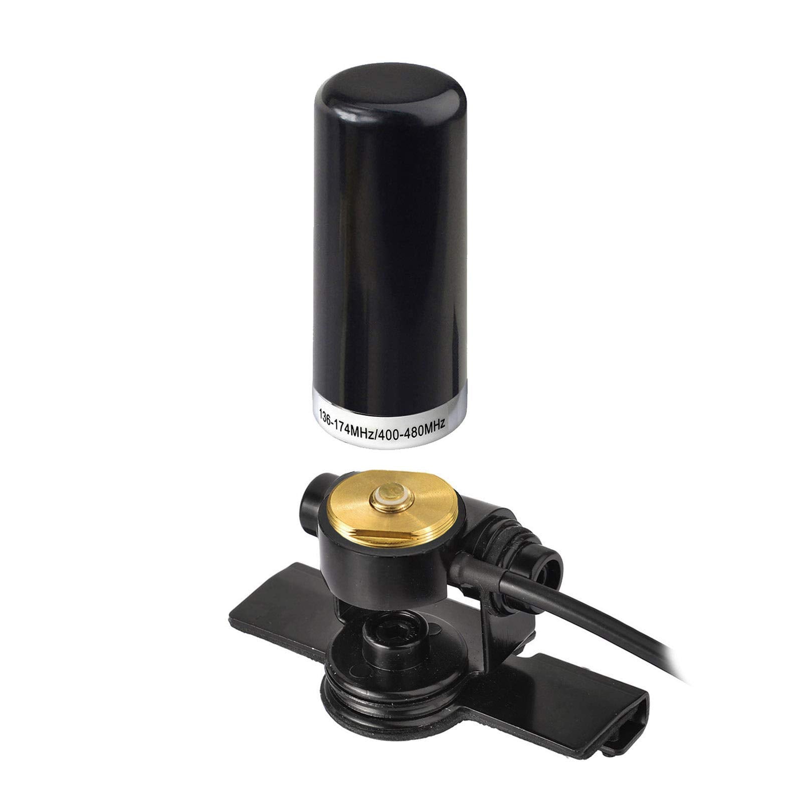 Bingfu Vehicle Ham Radio Mobile Radio Antenna VHF UHF 136-174MHz 400-470MHz Car Truck Amateur Radio NMO Mount Low Profile Antenna with Lip Mount Fixed Bracket PL259 Male 5m 16.5 feet RG58 Cable