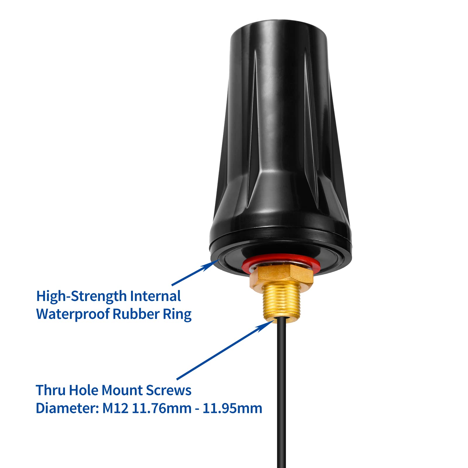 Bingfu 4G LTE Cellular Trail Camera Antenna Fixed Bracket Wall Mount RP-SMA Male Antenna Compatible with 4G LTE Cellular Trail Camera Game Camera Wildlife Hunting Camera Outdoor Mobile Security Camera