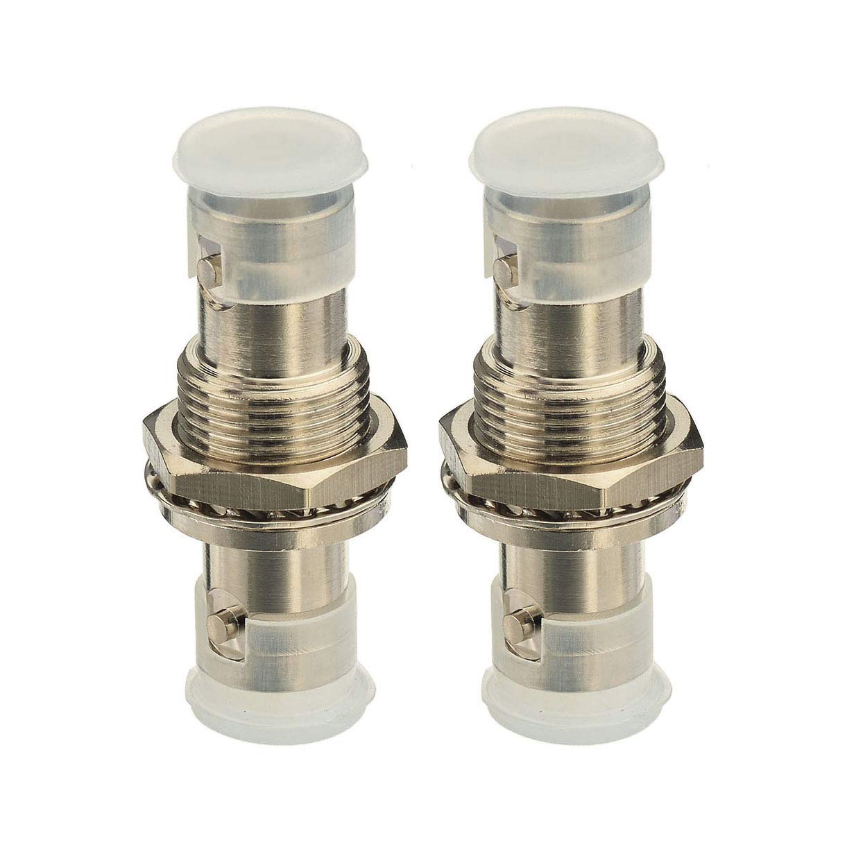 Bingfu BNC Female to BNC Female 50 Ohm Coaxial Connector Adapter 2-Pack for Wireless Microphone System Receiver CB Amateur Radio UHF VHF Ham Radio Mobile Radio Antenna Front Patch Panel Rack Mount