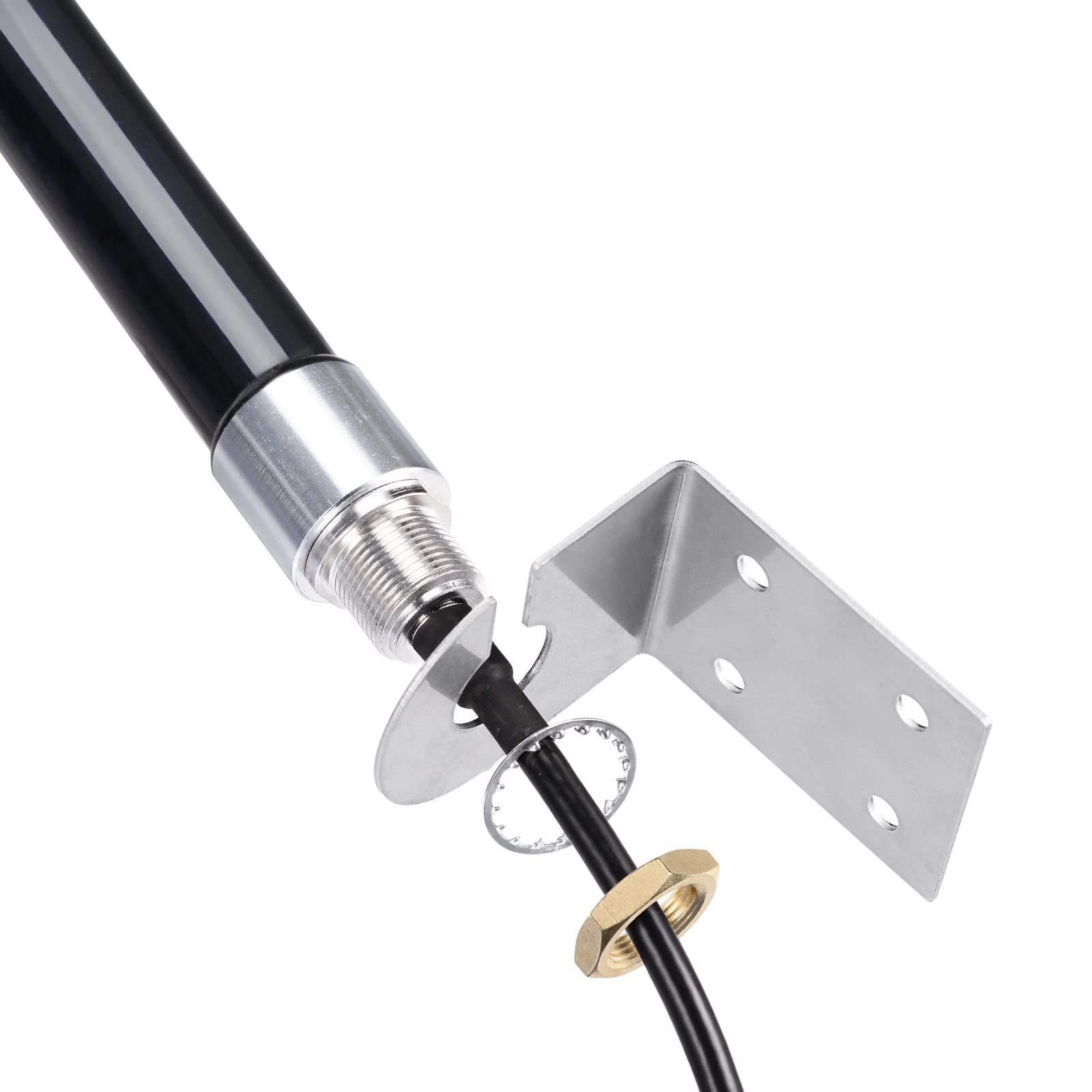 Bingfu 4g LTE Long Range Cellular Trail Camera Antenna Wall Mount - Compatible with Spypoint Link Micro Covert Spartan Stealth Tactacam Muddy Wildlife Hunting Game Cam Outdoor Mobile Security Camera