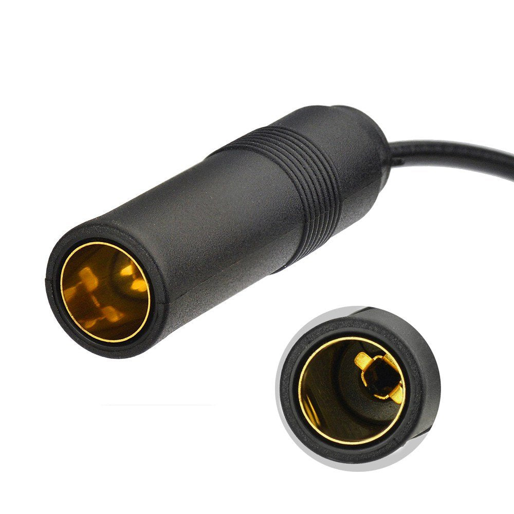 Bingfu Car Radio Antenna Extension Cable 3 feet / 1m Car FM AM Radio Car Antenna Extension Cable Cord DIN Plug Connector Coaxial Cable for Vehicle Truck Car Stereo Head Unit CD Media Receiver Player