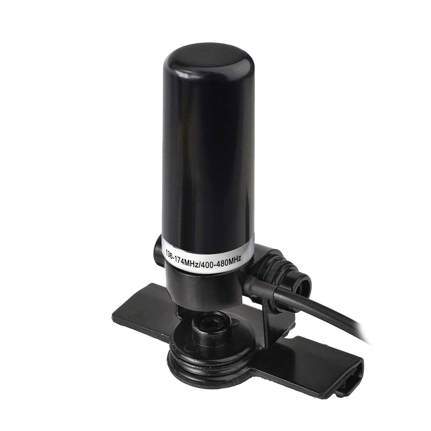 Bingfu Vehicle Ham Radio Mobile Radio Antenna VHF UHF 136-174MHz 400-470MHz Car Truck Amateur Radio NMO Mount Low Profile Antenna with Lip Mount Fixed Bracket PL259 Male 5m 16.5 feet RG58 Cable