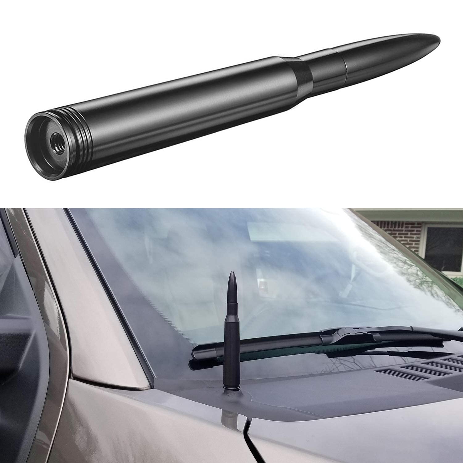 Bingfu Vehicle Bullet Antenna Mast Car Truck Antenna Replacement for GM Chevy Chevrolet Silverado 1500 2500 3500 HD Avalanche GMC Sierra 1500 2500 3500 Denali Heavy Duty Pickup Trucks