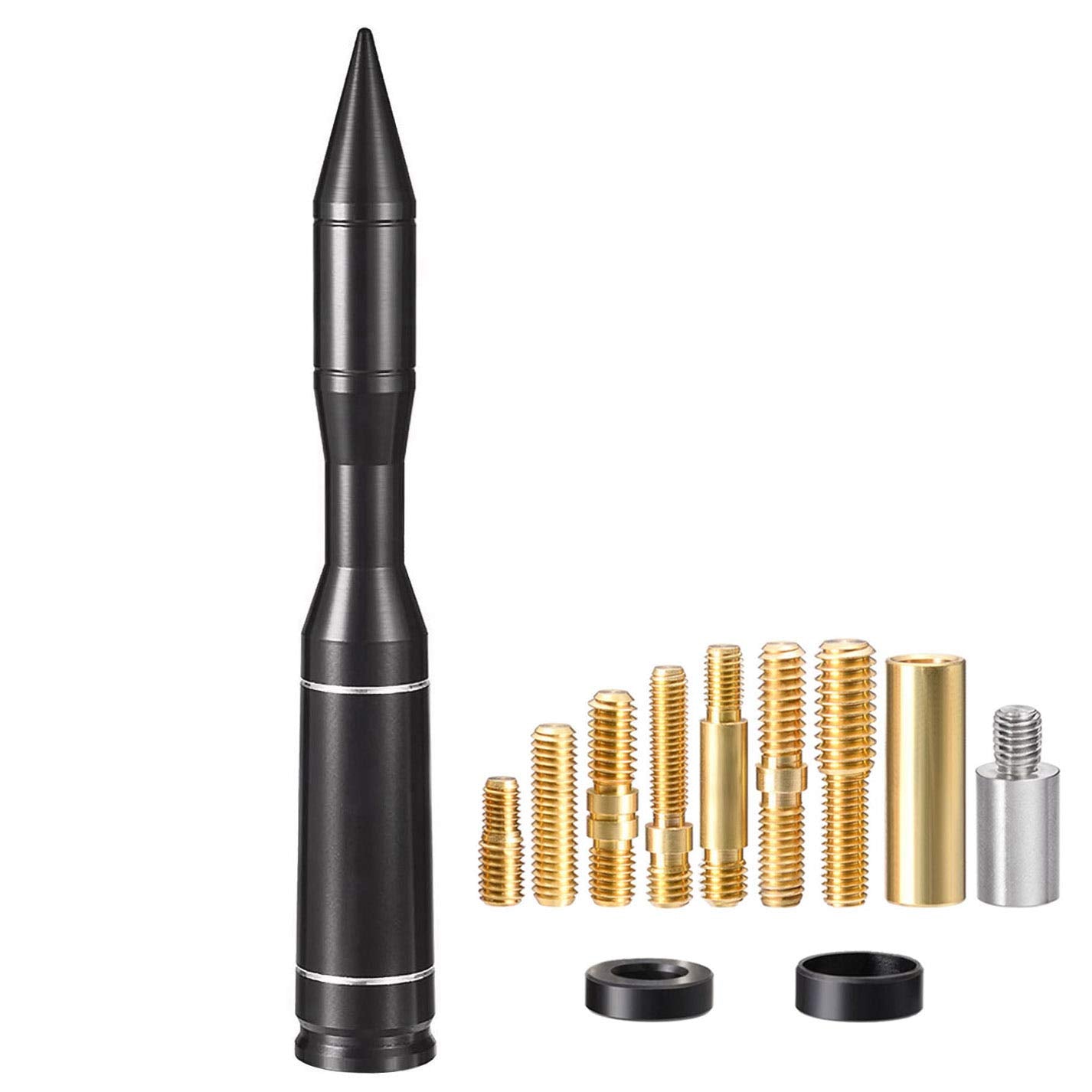 Bingfu Vehicle Bullet Antenna Mast Rocket Car Truck Antenna Replacement for Ford F Series F150 Raptor F250 F350 F450 Super Duty Ranger Explorer Dodge RAM 1500 2500 3500 Heavy Duty Classic Pickup Truck