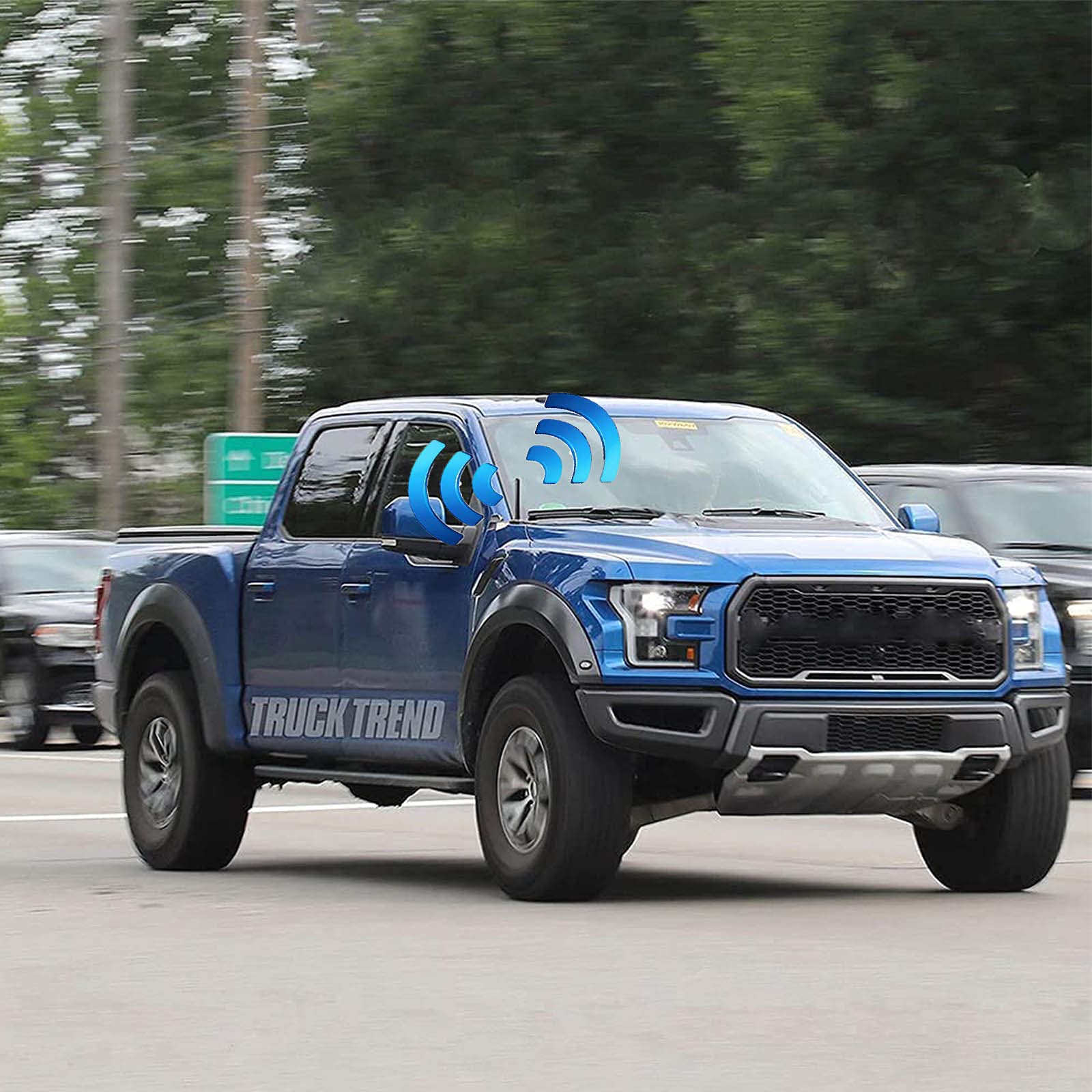 Bingfu 4.7" Carbon Fiber Short Antenna Replacement for Ford F-Series, Dodge Ram, Toyota & Jeep | Car Wash Safe Truck Mast