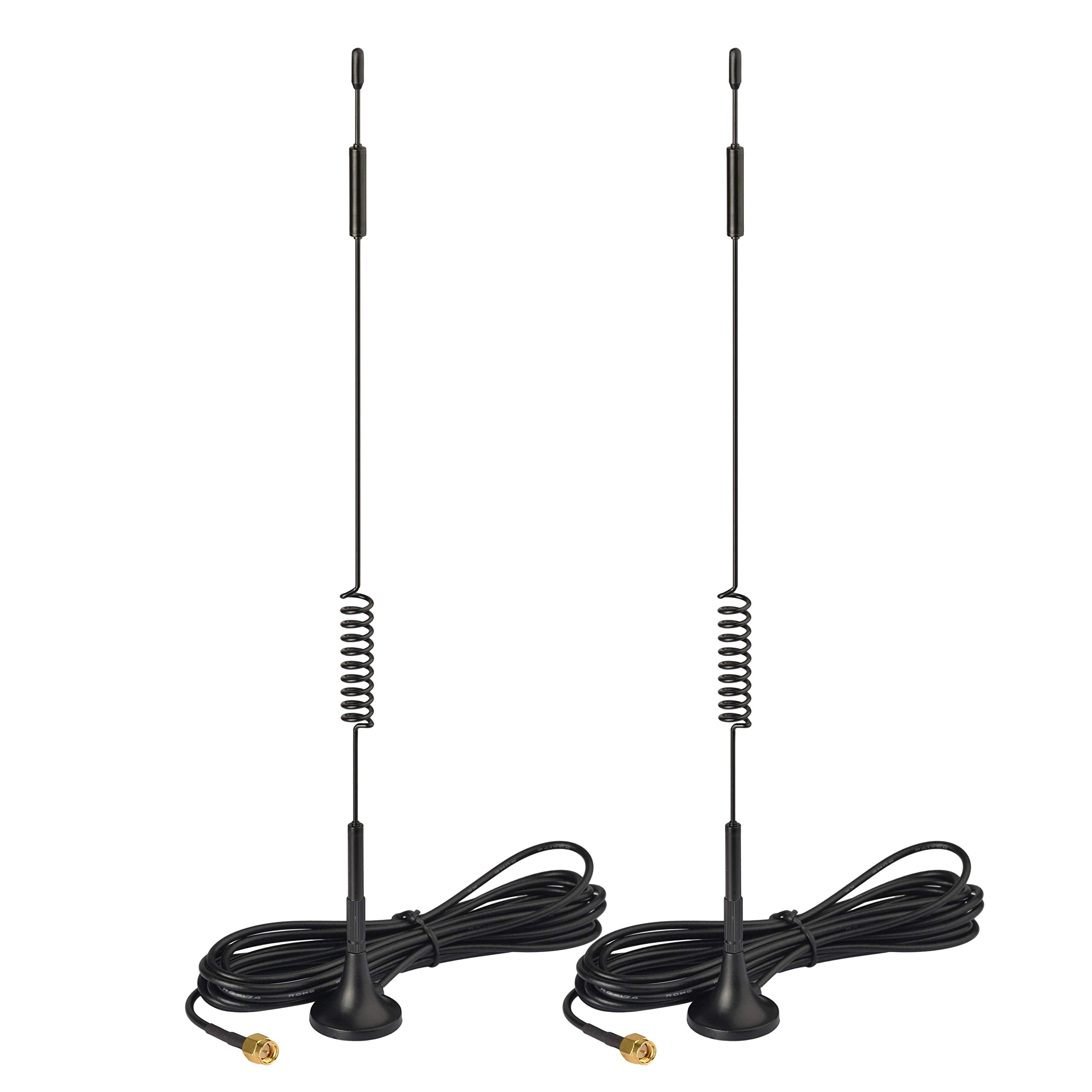 Bingfu 4G LTE 7dBi Magnetic Base MIMO SMA Male Antenna (2-Pack) Compatible with 4G LTE Wireless CPE Router Hotspot Cellular Gateway Industrial IoT Router