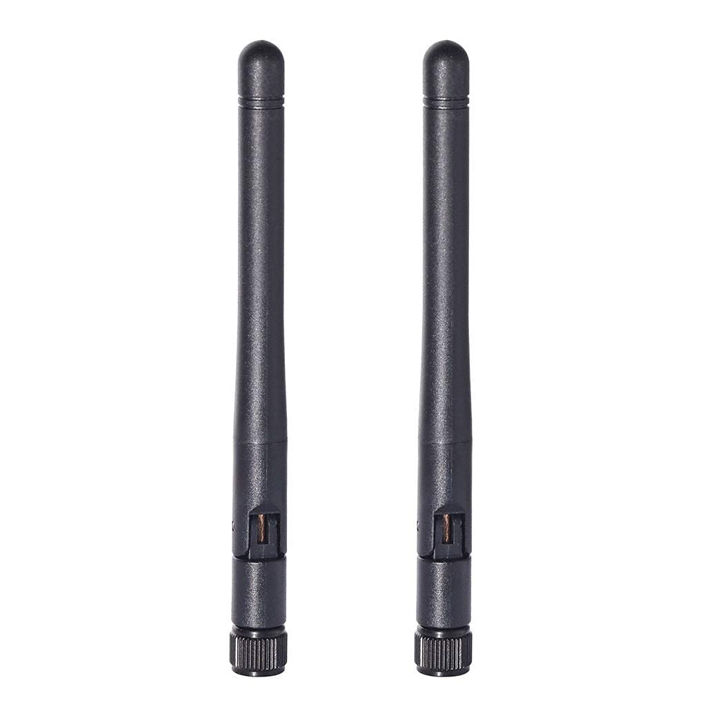 Bingfu 2-pack 3dBi dual-band WiFi mini antennas with 11cm compact profile and RP-SMA male connectors