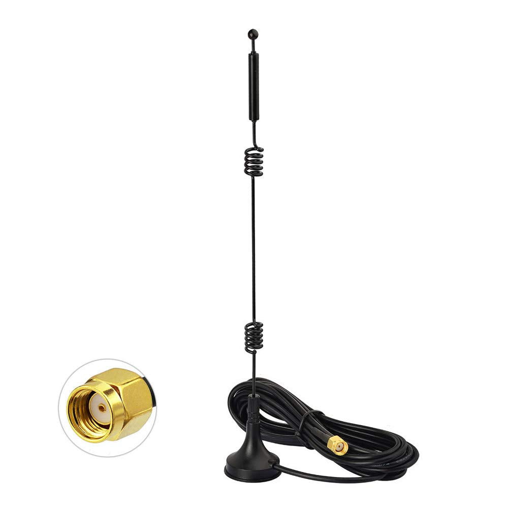 Bingfu 2-pack 9dBi high-gain dual-band WiFi antennas with strong magnetic bases and 10ft RP-SMA extension cables