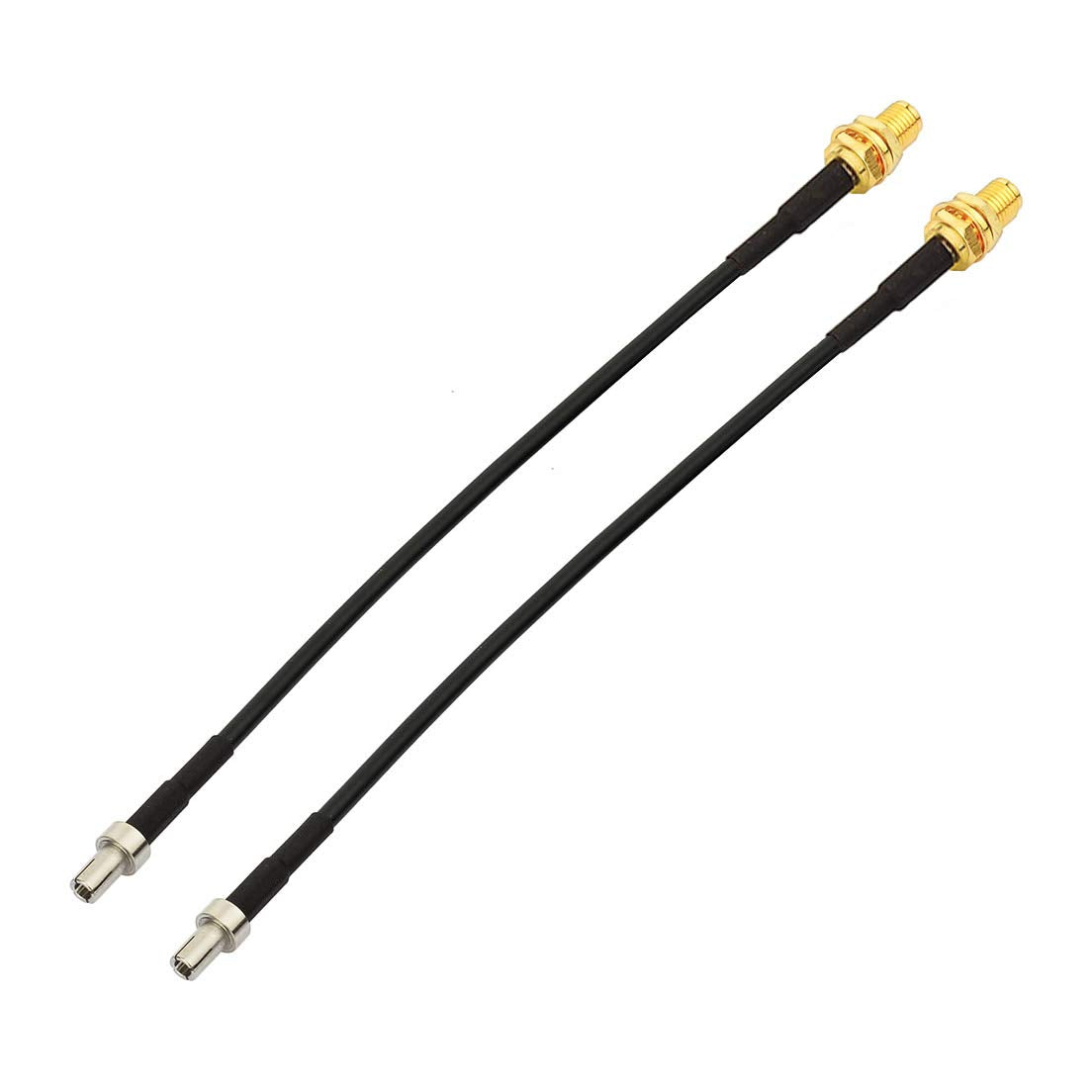 Bingfu 2-pack TS9 male to SMA female pigtail adapter cables, compact 15cm (6 inch) length