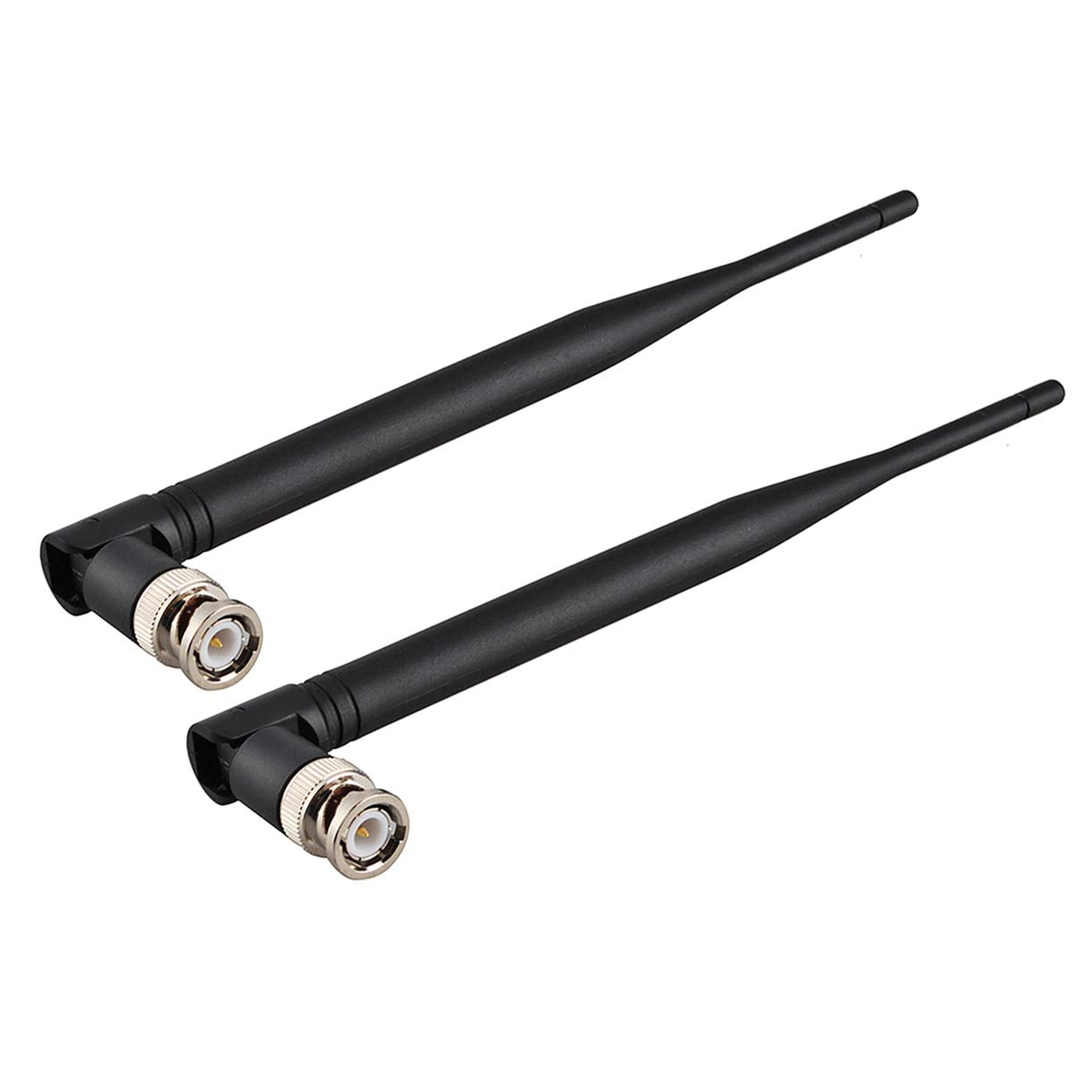 Bingfu 2-pack UHF wireless microphone replacement antennas, 21.5cm length with BNC male connectors