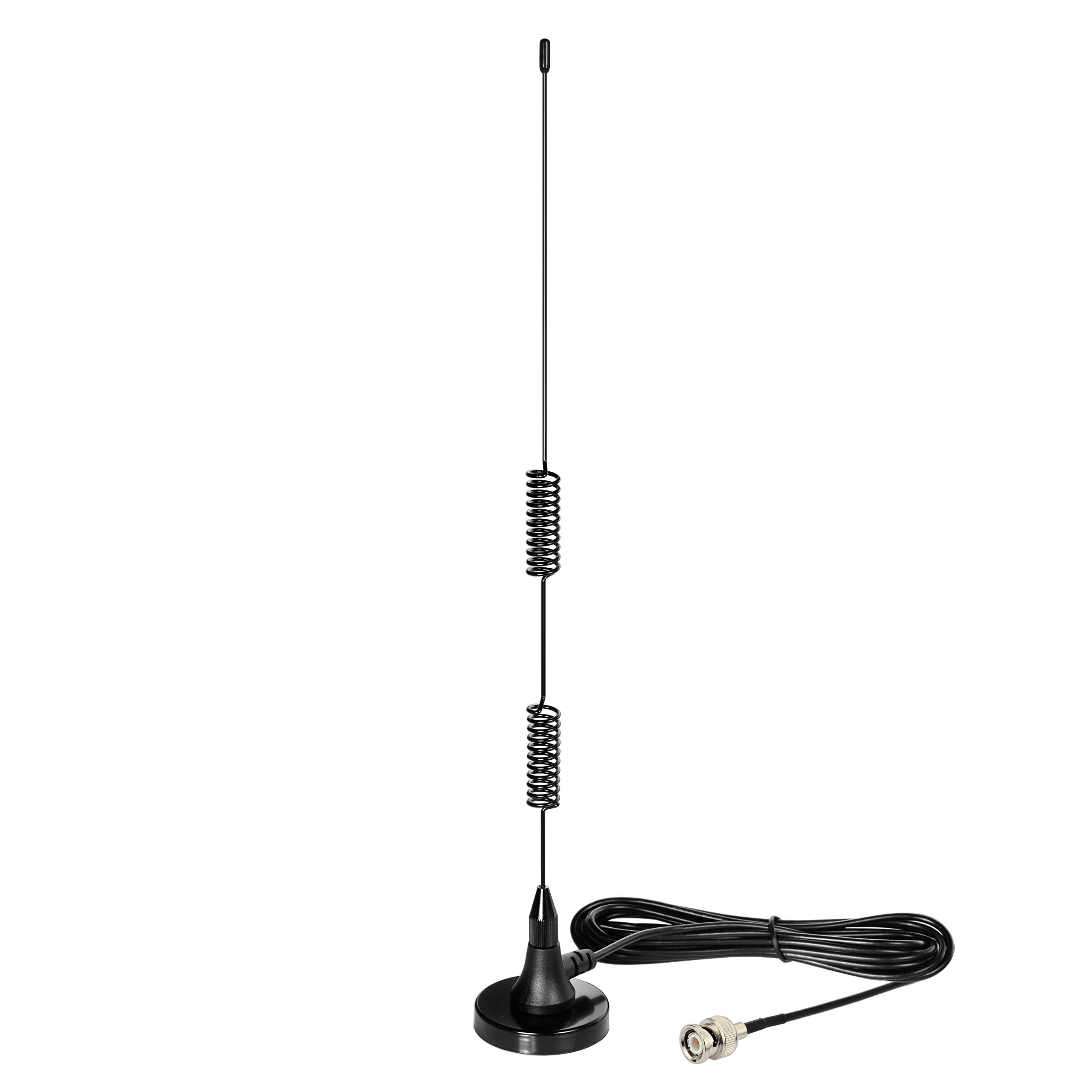 Bingfu 20-1300MHz wideband scanner antenna with high-strength magnetic base and BNC male plug