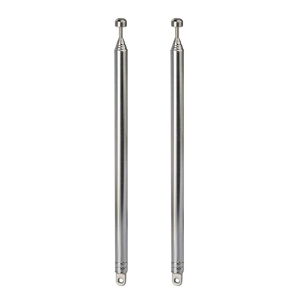 Bingfu 74cm telescopic FM radio antenna replacement (2-pack)
