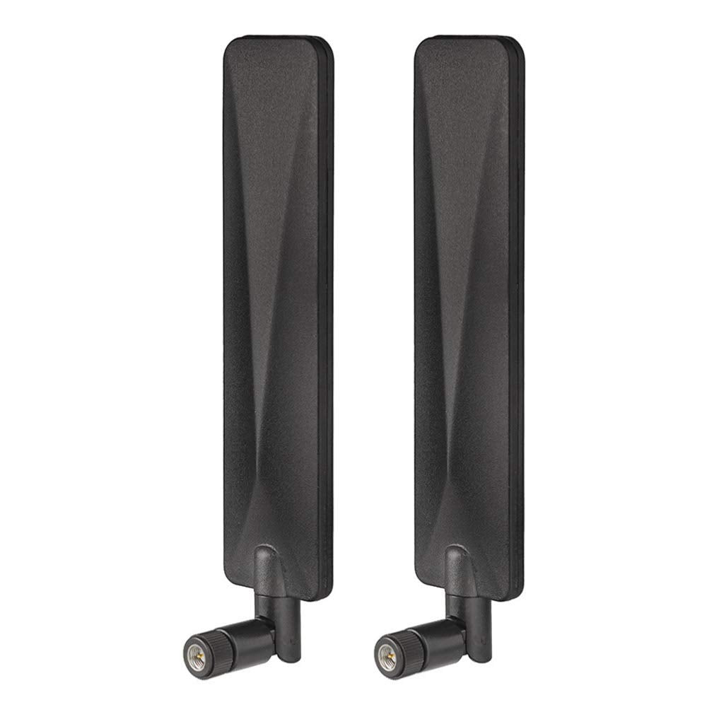 Bingfu 9dBi 4G LTE High Gain SMA Male Antenna 2-Pack for Routers and Gateways