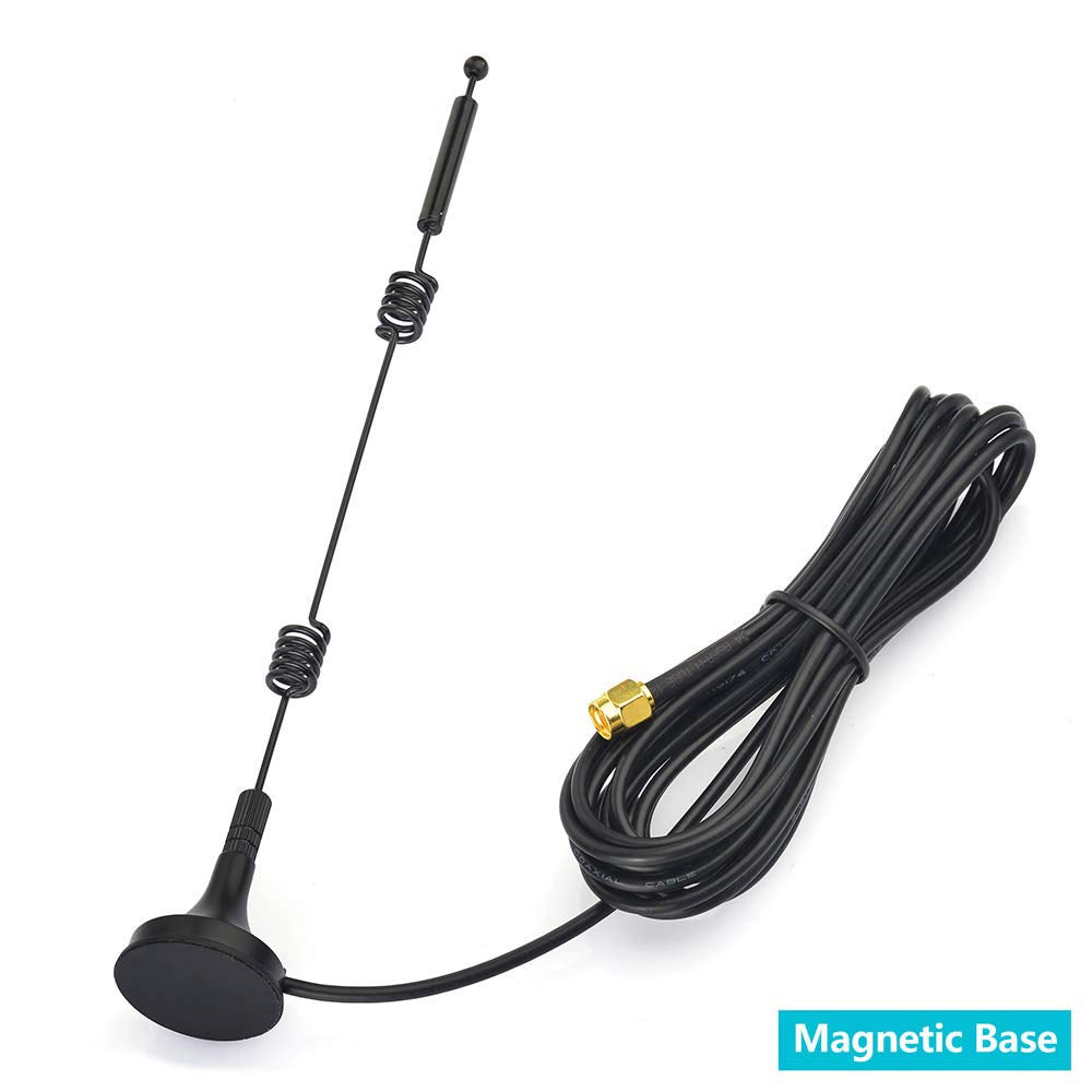 Bingfu 9dBi High Gain Dual Band WiFi Antenna with Magnetic Base (2-Pack) - 2.4GHz 5GHz 5.8GHz SMA Male Extension Antenna for Wireless Security Camera, NVR, Truck Trailer Rear View Backup Camera System