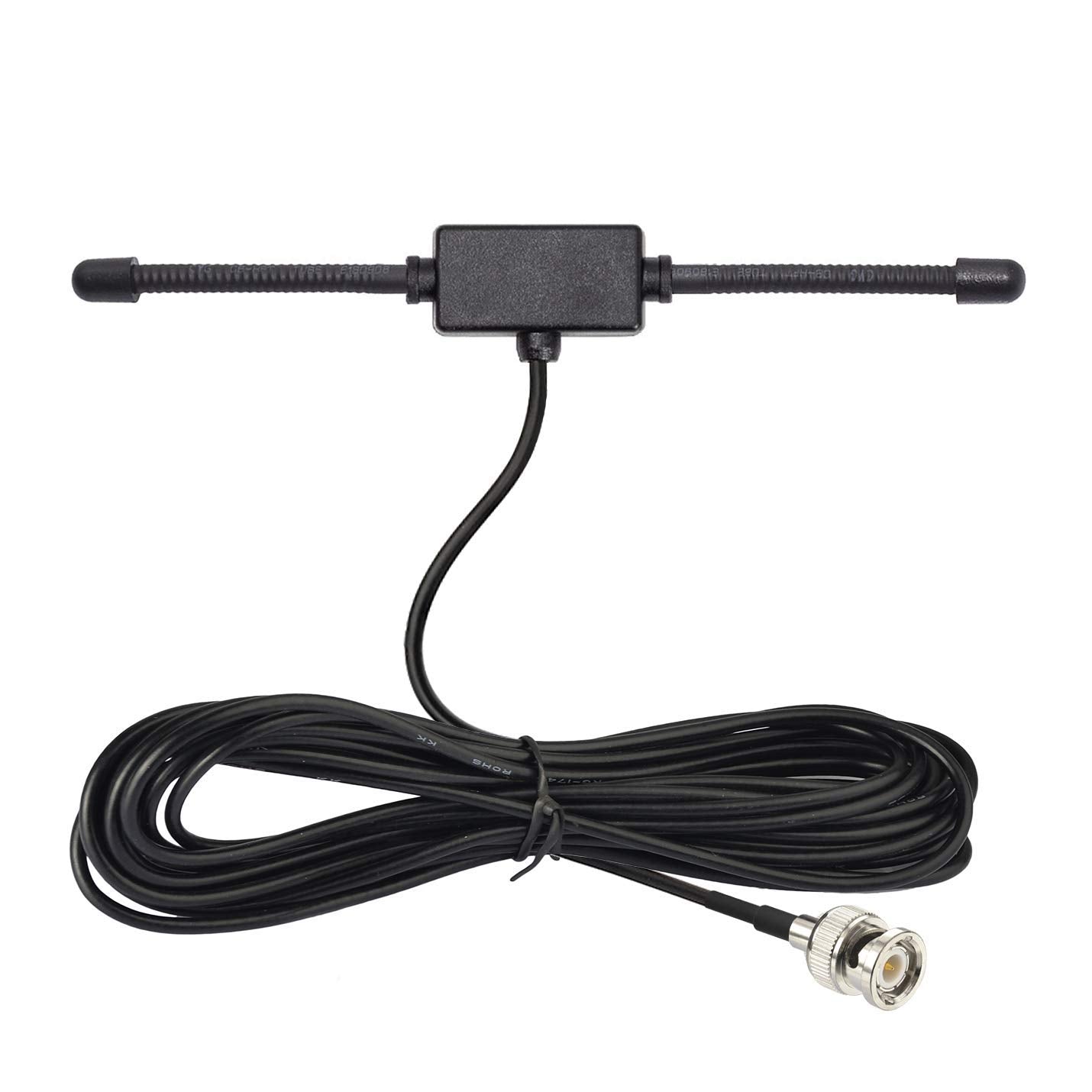 Bingfu VHF UHF scanner antenna with adhesive mount and BNC male connector